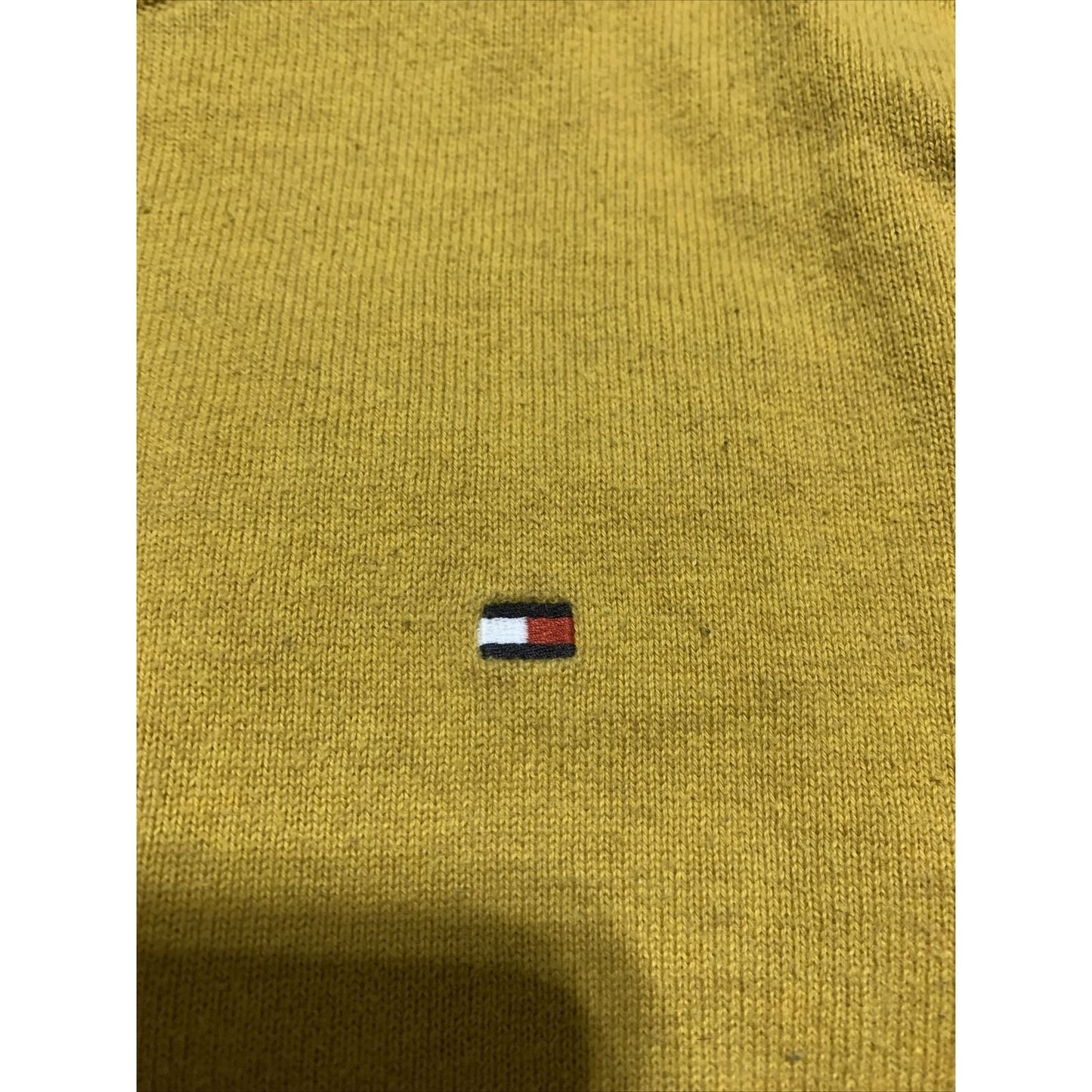 Tommy Hilfiger Mustard Yellow Crew Neck Men’s Medium Sweater
