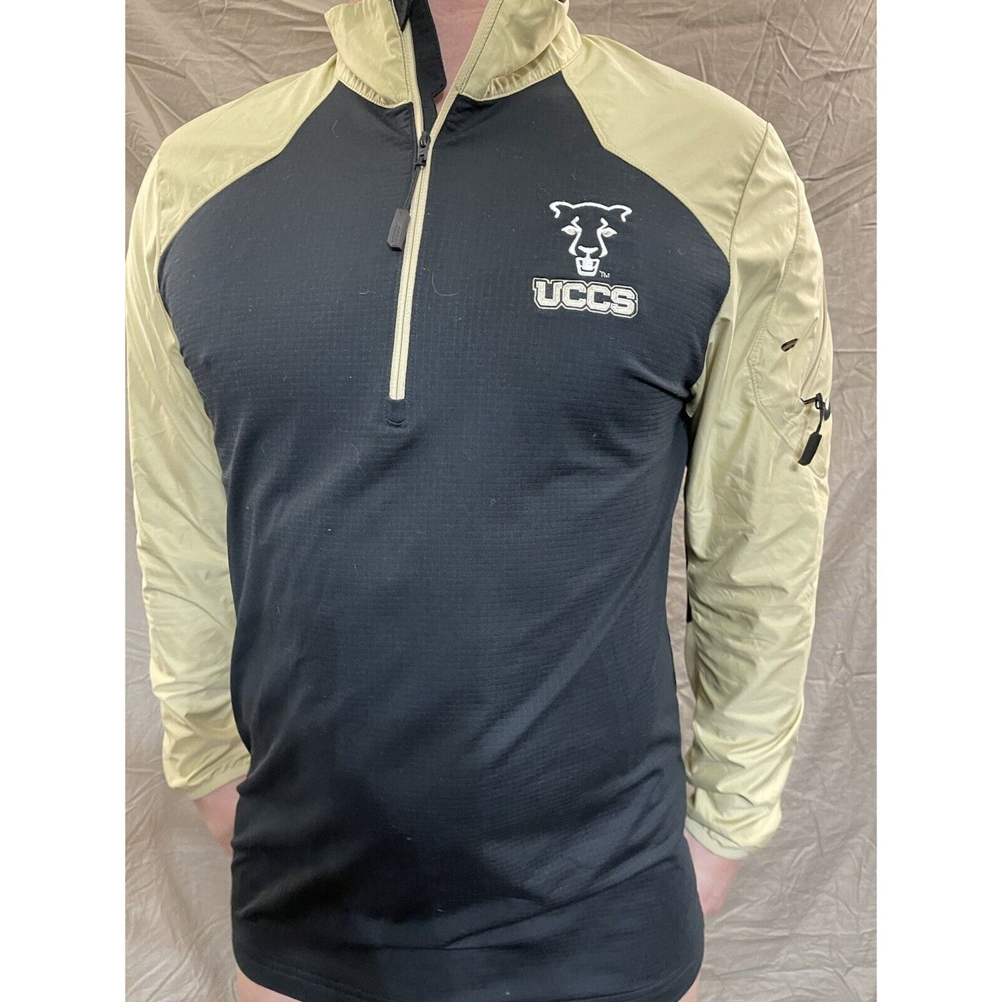 Men's Nike Dri Fit UCCS Colorado Springs Medium quarter zip windbreaker jacket