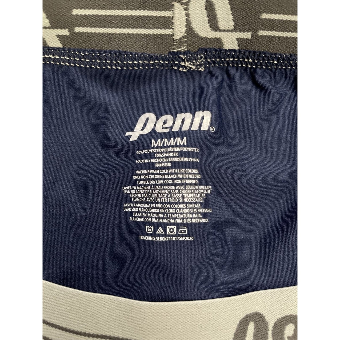 Men’s Navy Blue Penn Compression Shorts Medium 10% Spandex