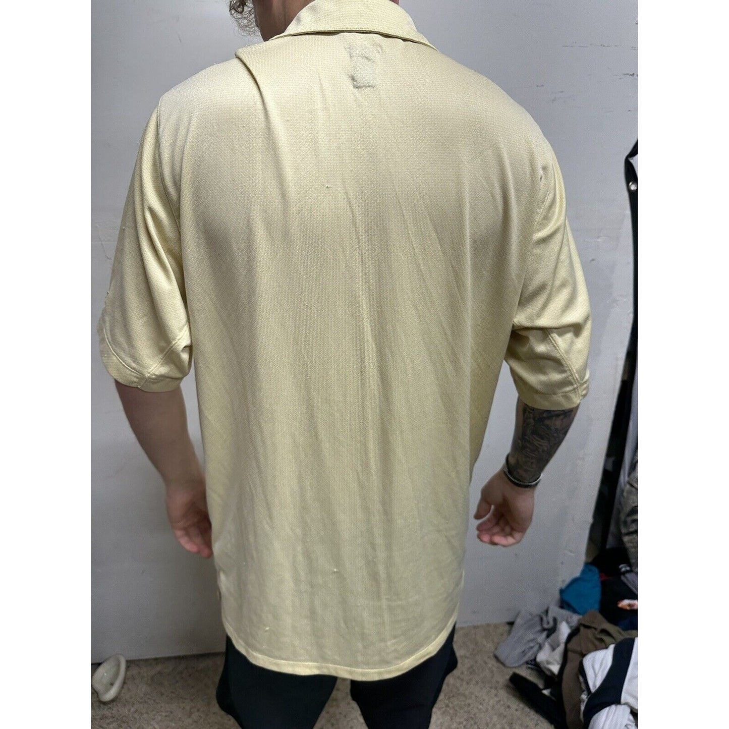 Men’s Medium Pittsburgh Steelers Prestige Sport Yellow Polo Shirt NFL
