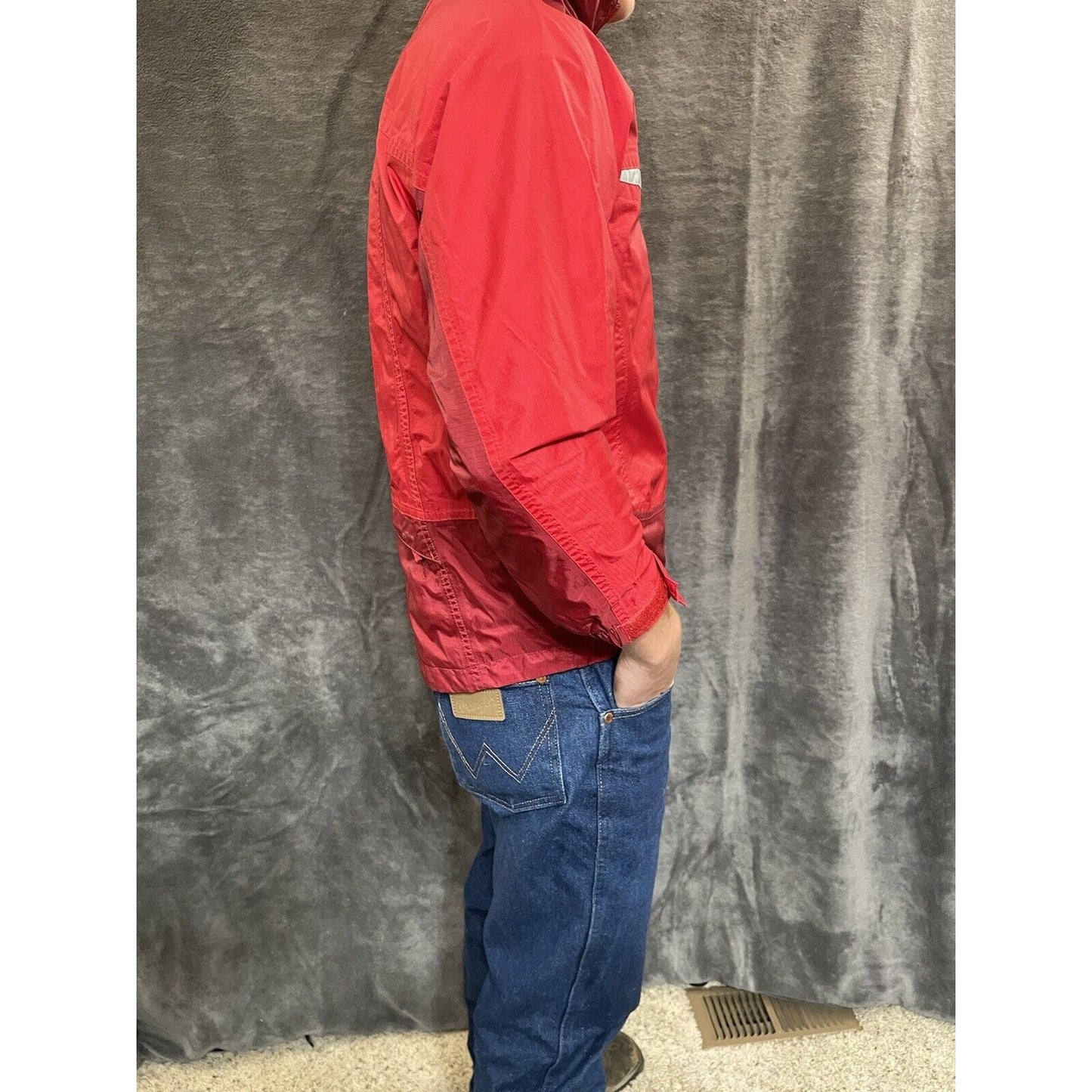 boy's L.L. Bean nylon poly medium 10-12 red jacket