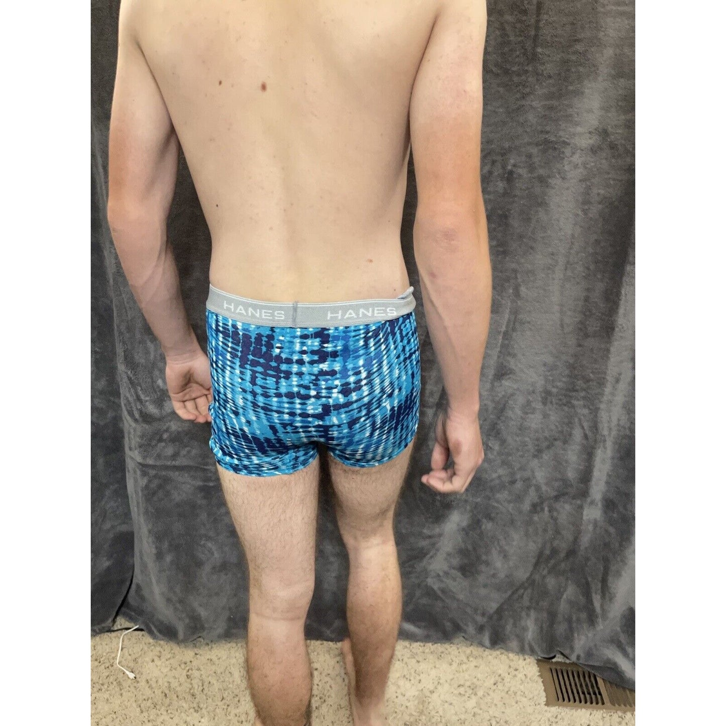 boy's XL hanes aqua blue boxer brief