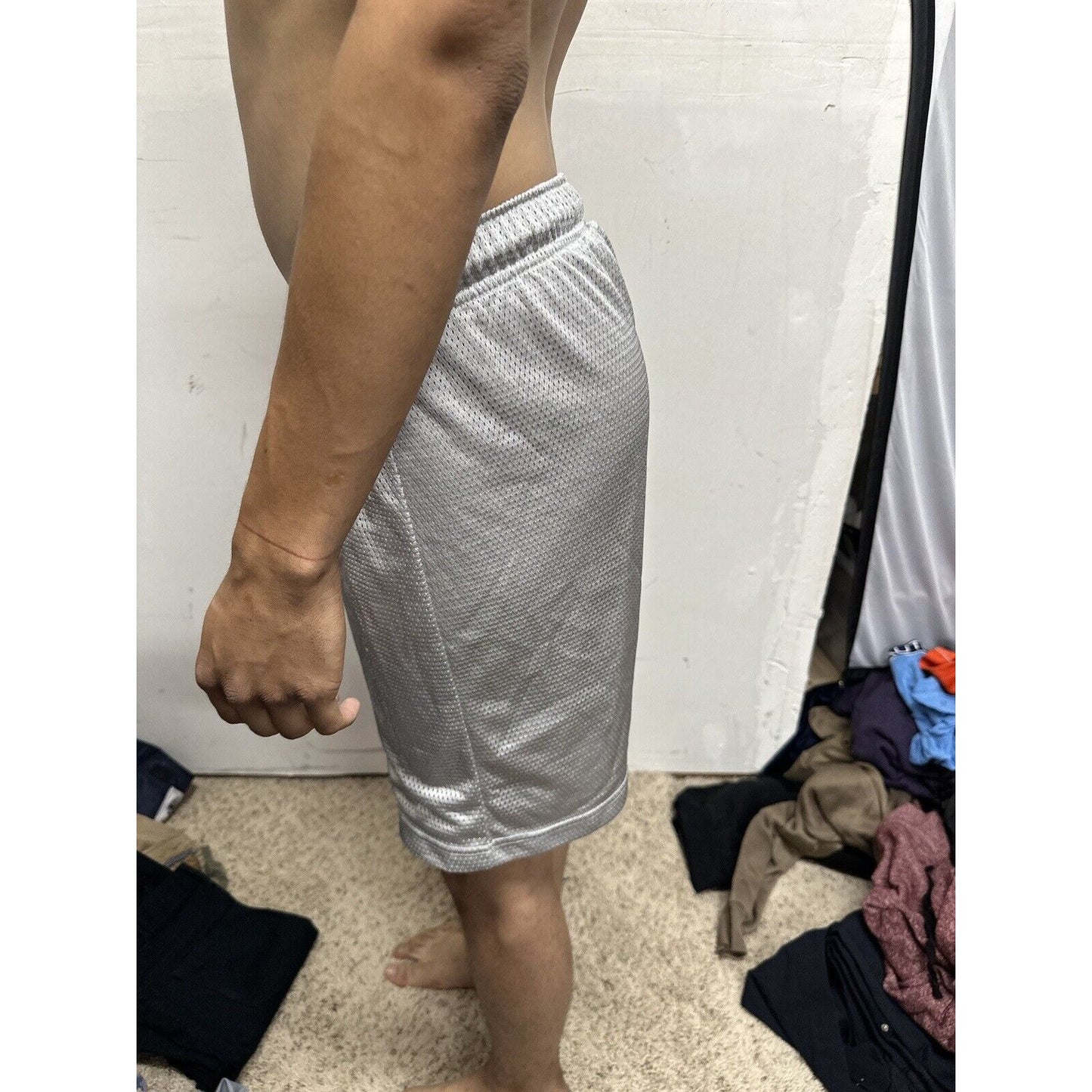 Men’s Pro Spirit Small Silver Athletic Shorts
