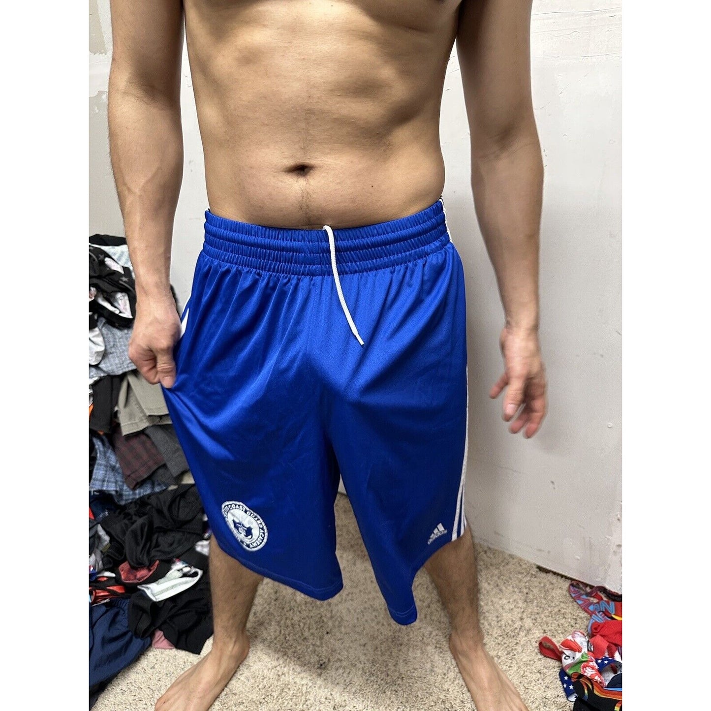Men’s Blue Adidas Medium United States Coast Guard Academy Athletic Shorts