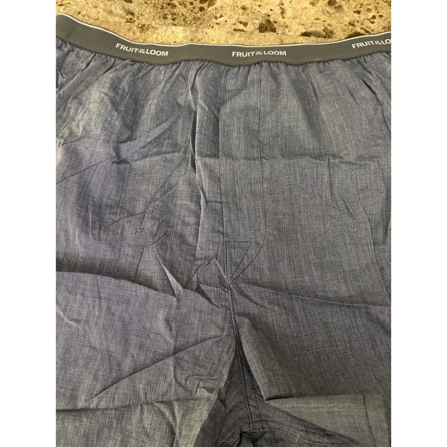 Fruit Of The Loom Men’s XL Slate Blue Cotton-blend Boxer Shorts New
