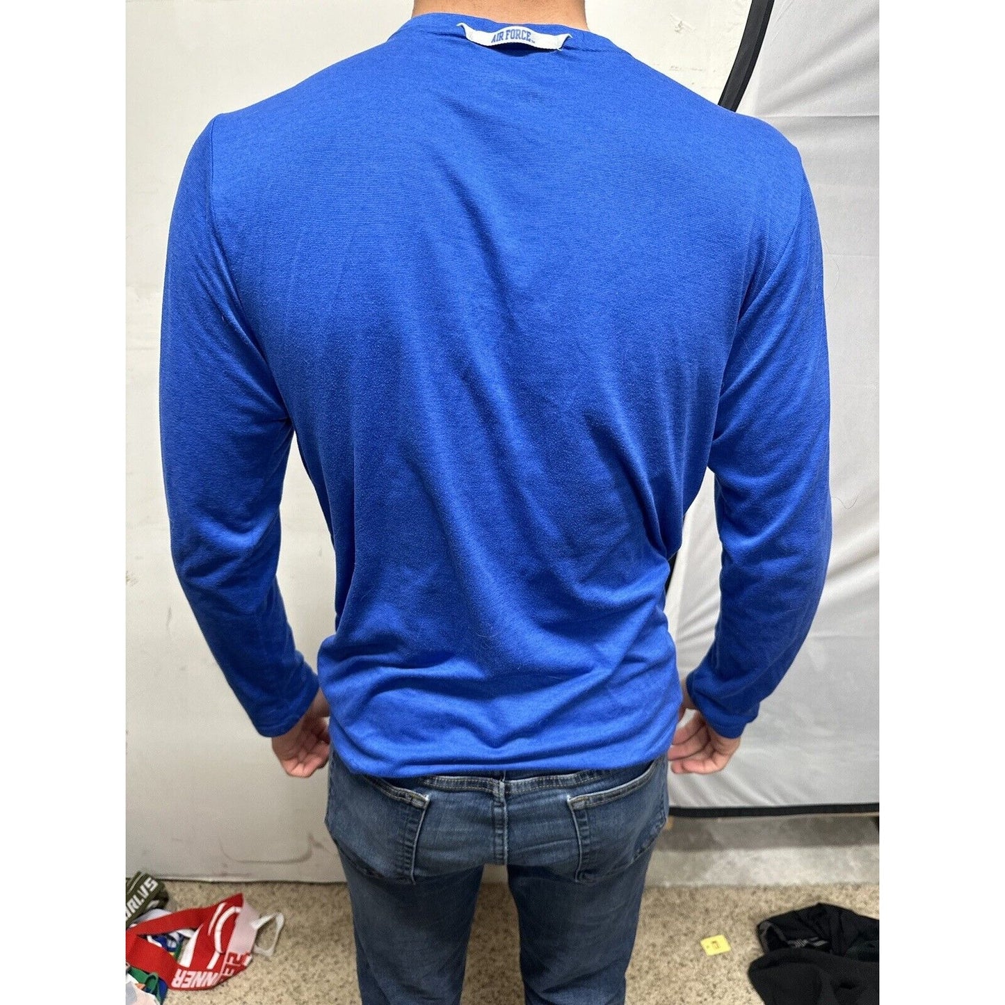 Men’s Long Sleeve USAFA Air Force Academy Boxing Blue Nike Shirt Small