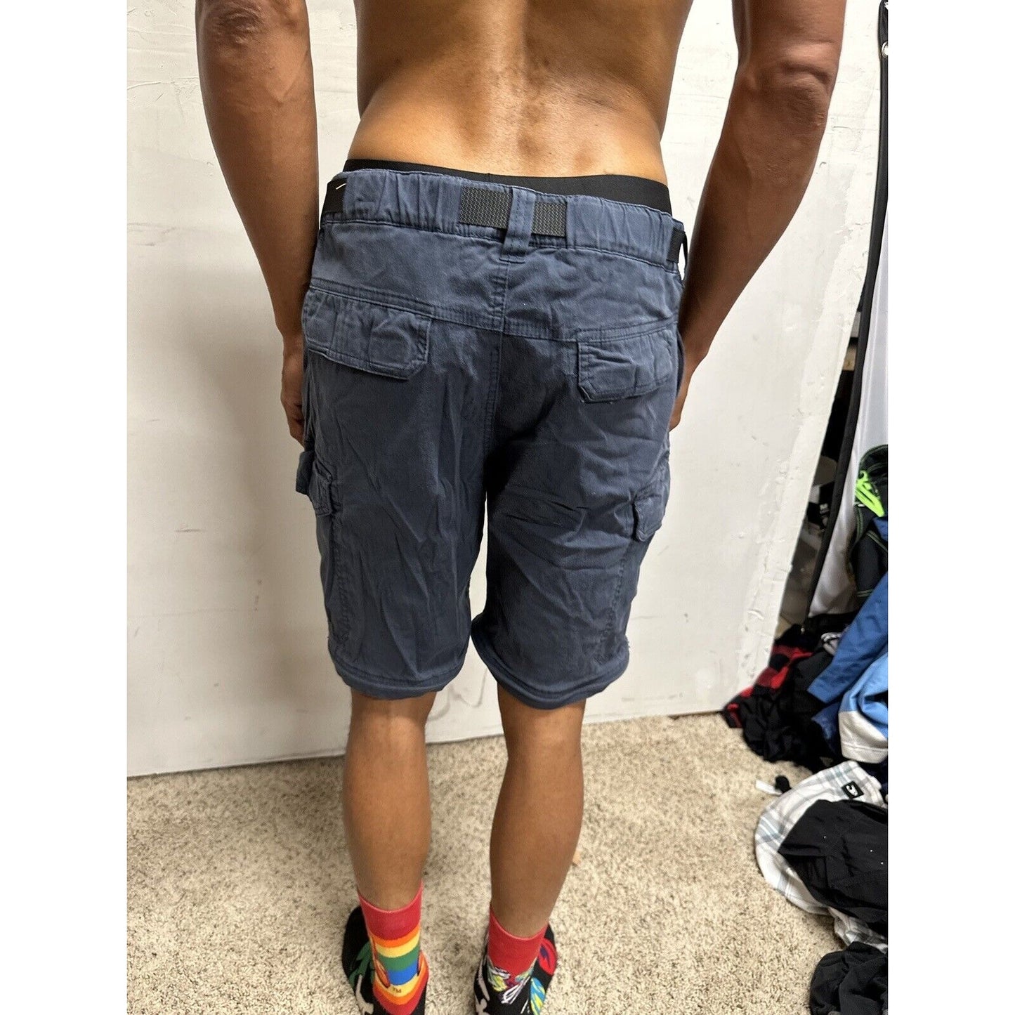 Men’s Dark Blue BC Clothing Size 30 Cargo Shorts