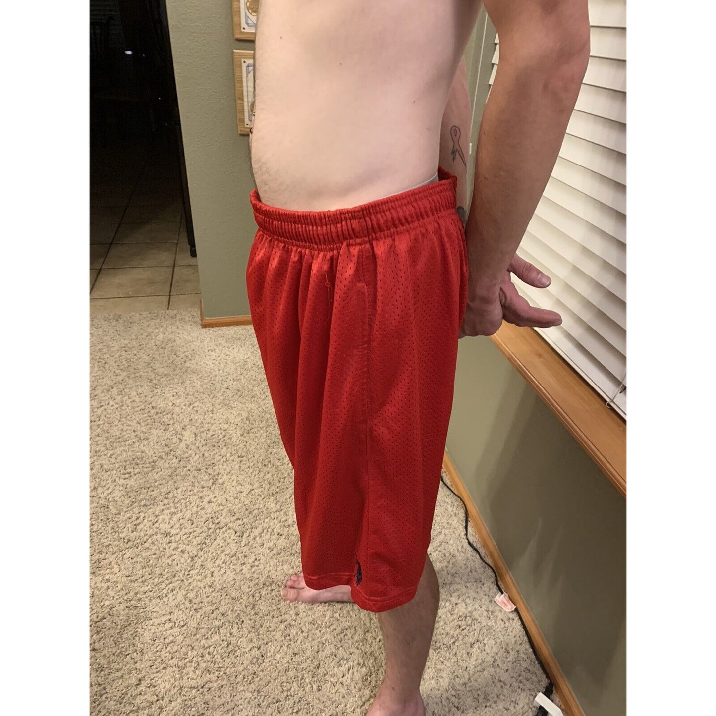 US Polo Assn Shorts Men’s Extra Large Red Mesh XL