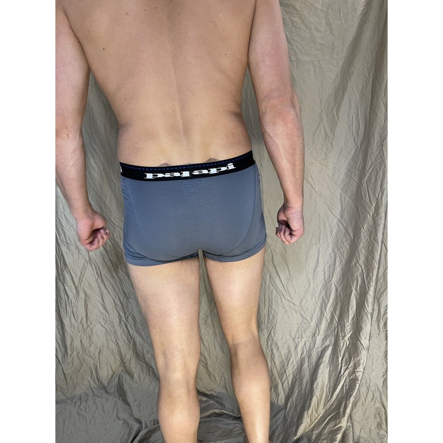 men's papi gray small trunk style boxer brief