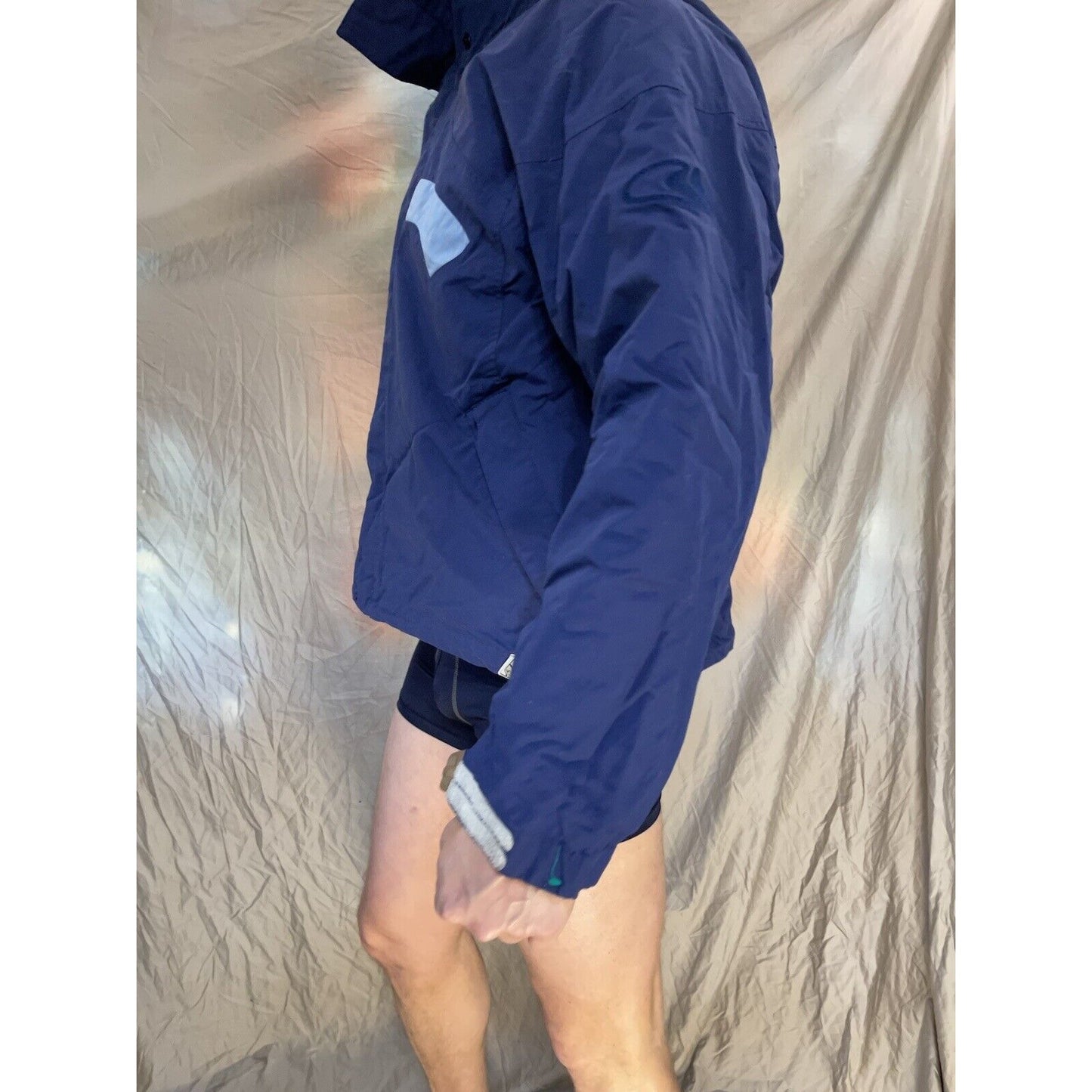 men's bonfire snowboardinf blue snow jacket silver series vaporlite XL