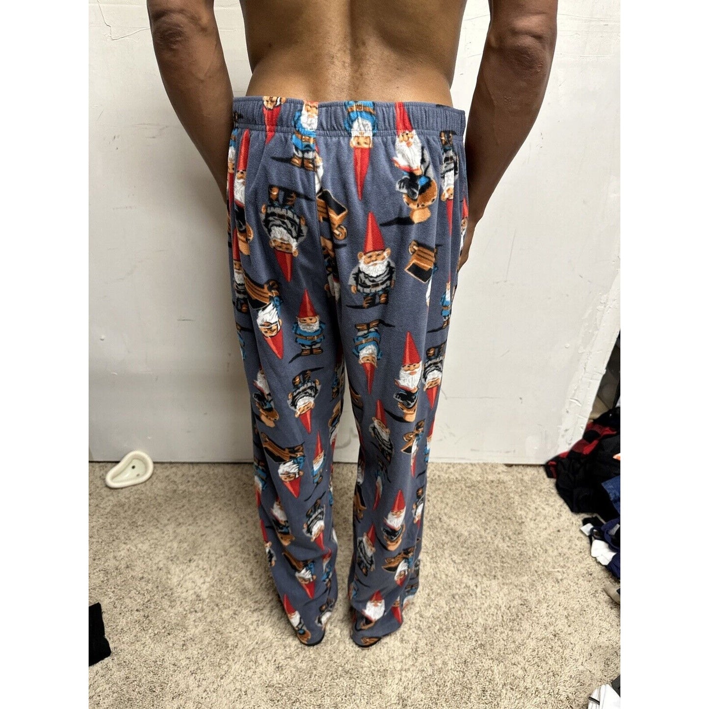 Men’s Large Gnome Wheelbarrow Lounge Pants Sleepwear