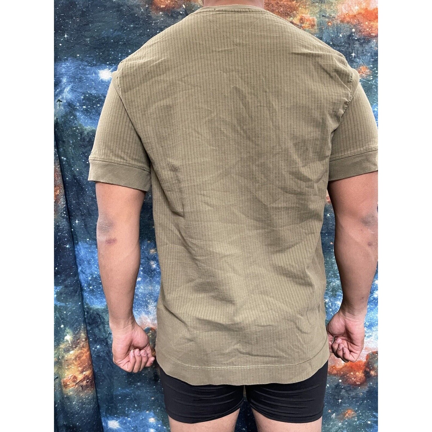 Tommy Hilfiger Men’s Olive Green Polo Shirt Short Sleeve Large