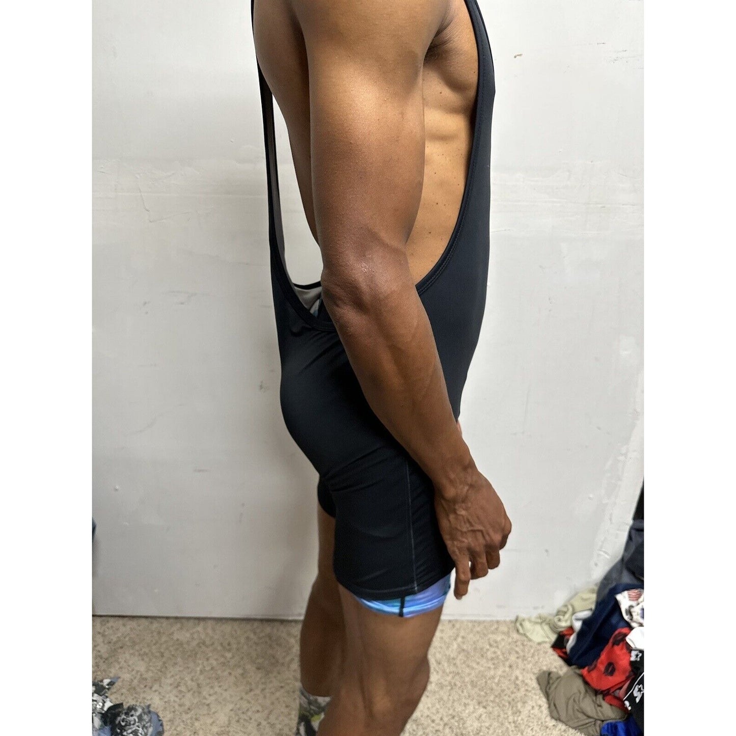 Men’s Tauwell XL Black Wrestling Singlet