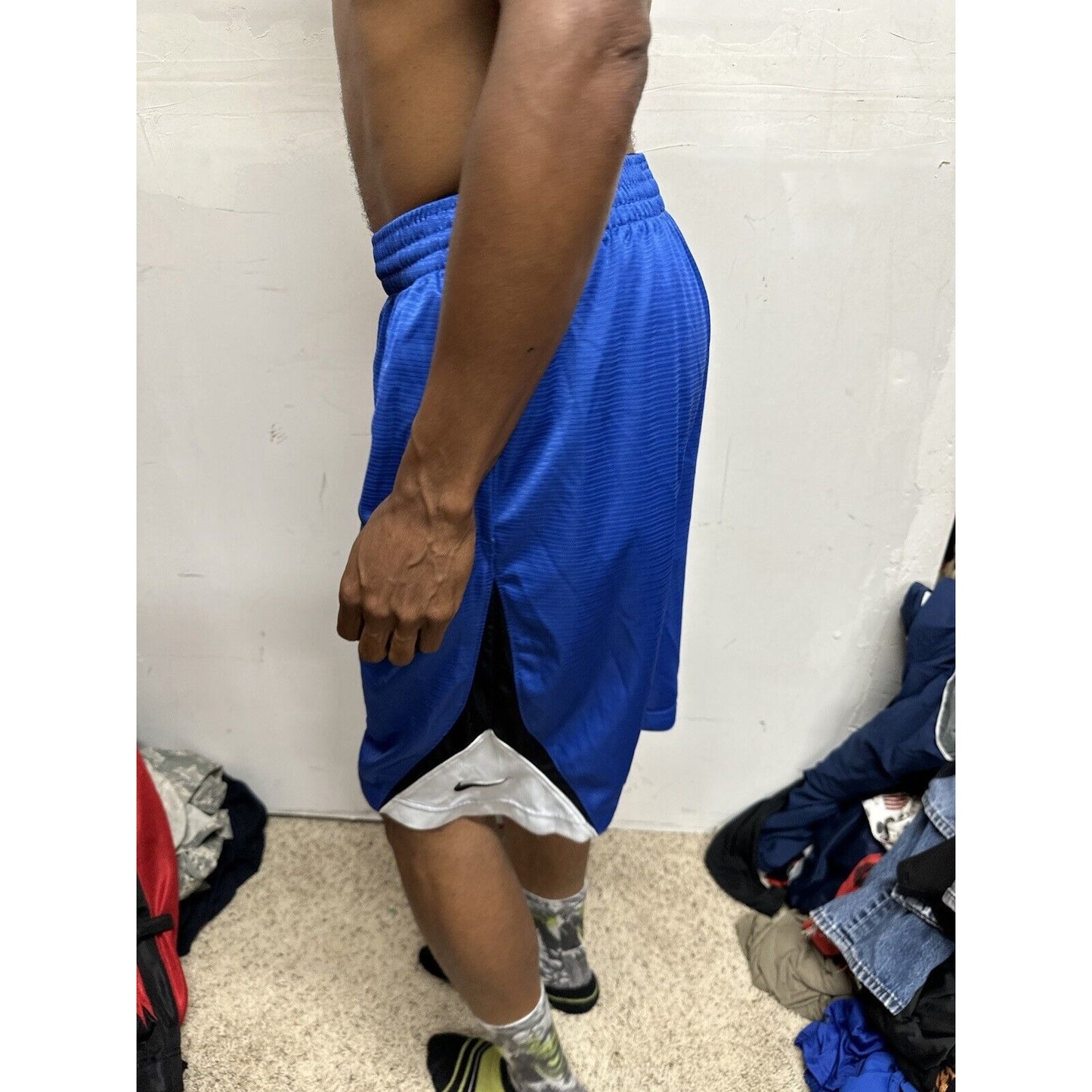 Men’s Blue Nike Basketball Medium Shorts With Pockets