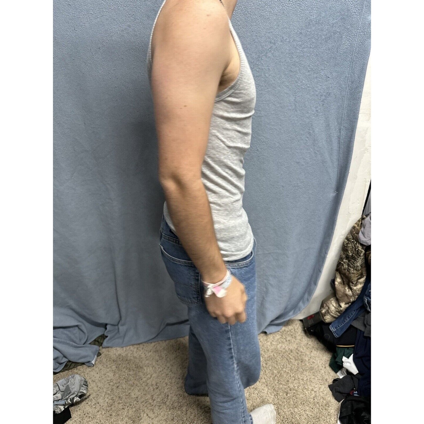 Men’s Gray Spyder Medium Gray Muscle Shirt Tank