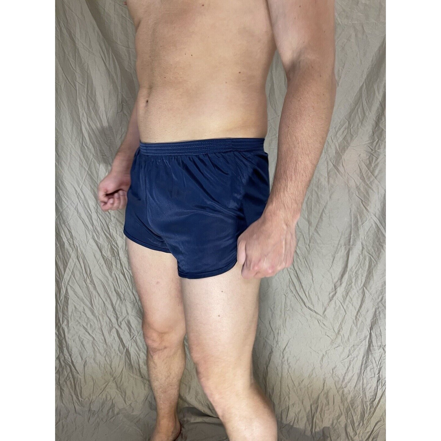 Soffe Ranger Panty Silkies PT Shorts Military Workout Bottom Navy Blue Small