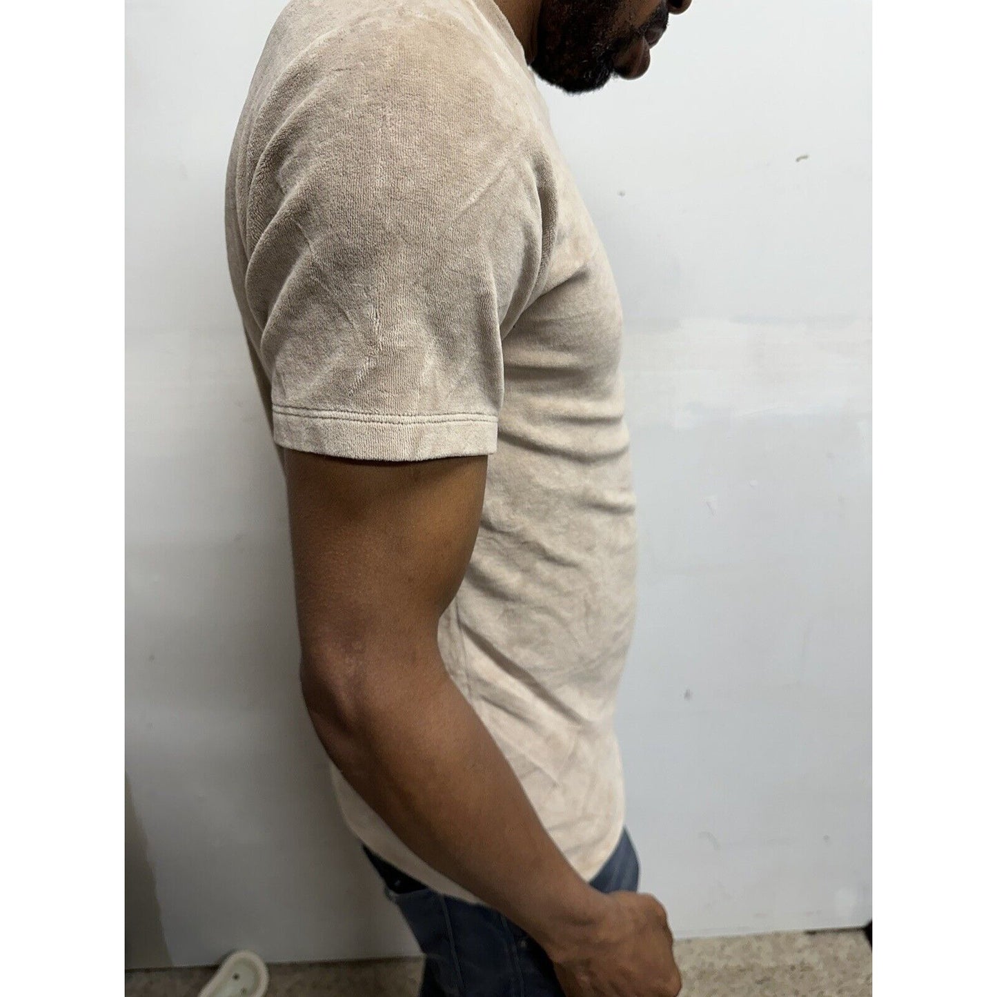 Men’s Boohooman Medium Short Sleeve Tan Shirt