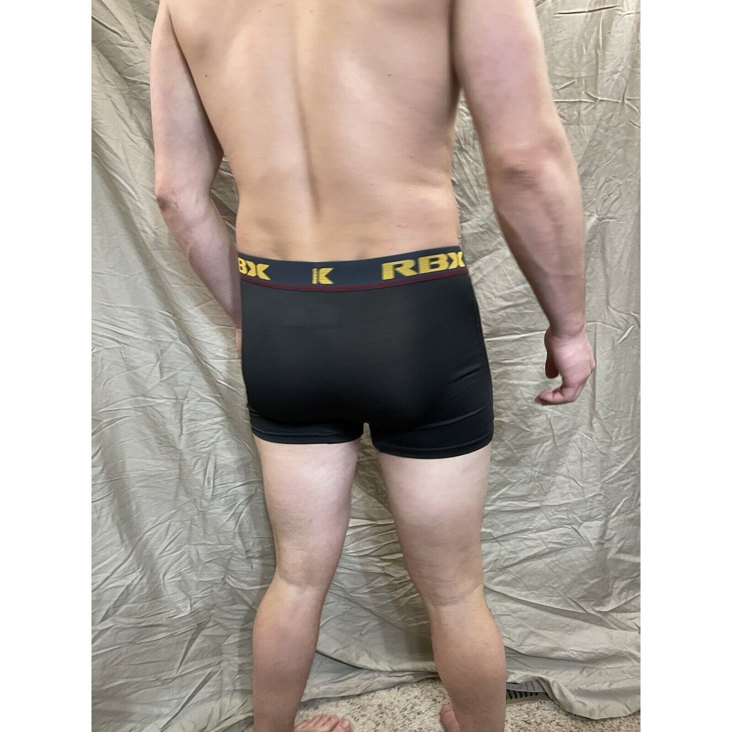 men's RBX Active black compression shorts medium