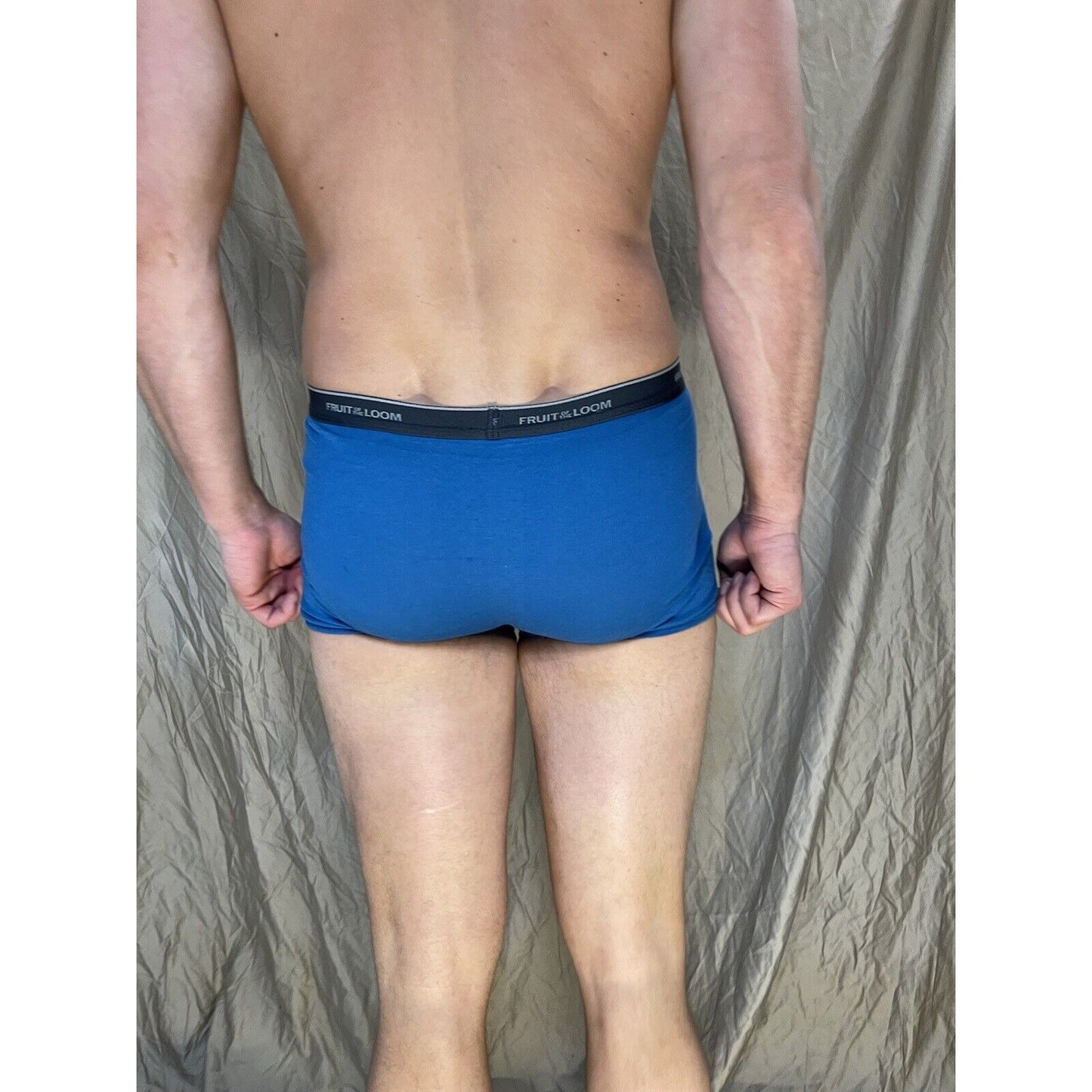 boy's large fruit of the loom boxer brief Blue