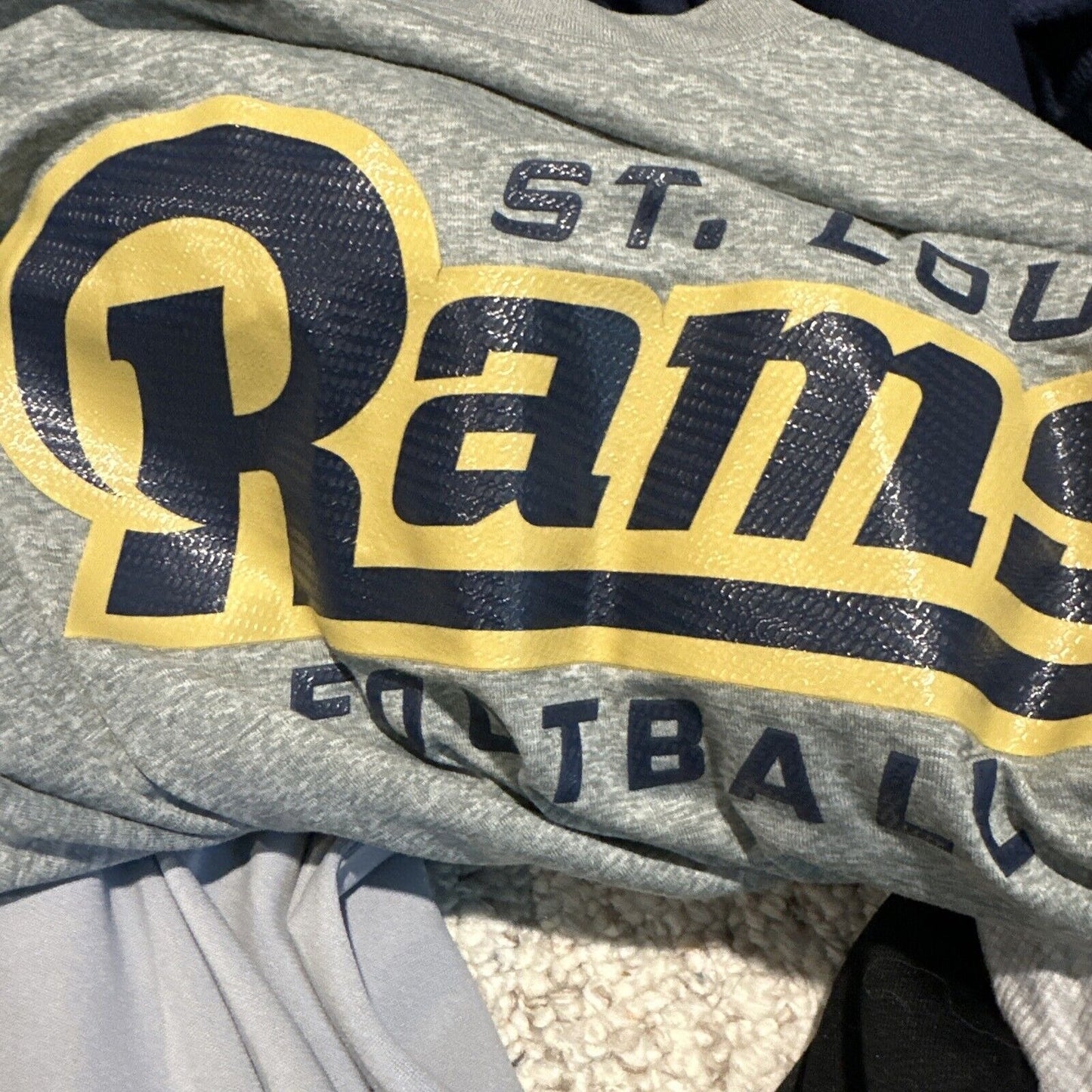 Men’s Gray NFL On Field XL Nike Dri Fit St Louis Rams Football Shirt