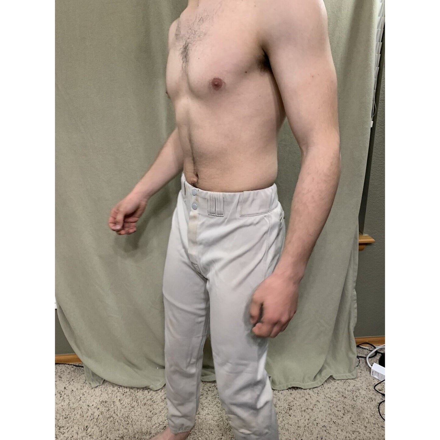 Men's Speedline Pro Pak Baseball Pants Size 30 Gray