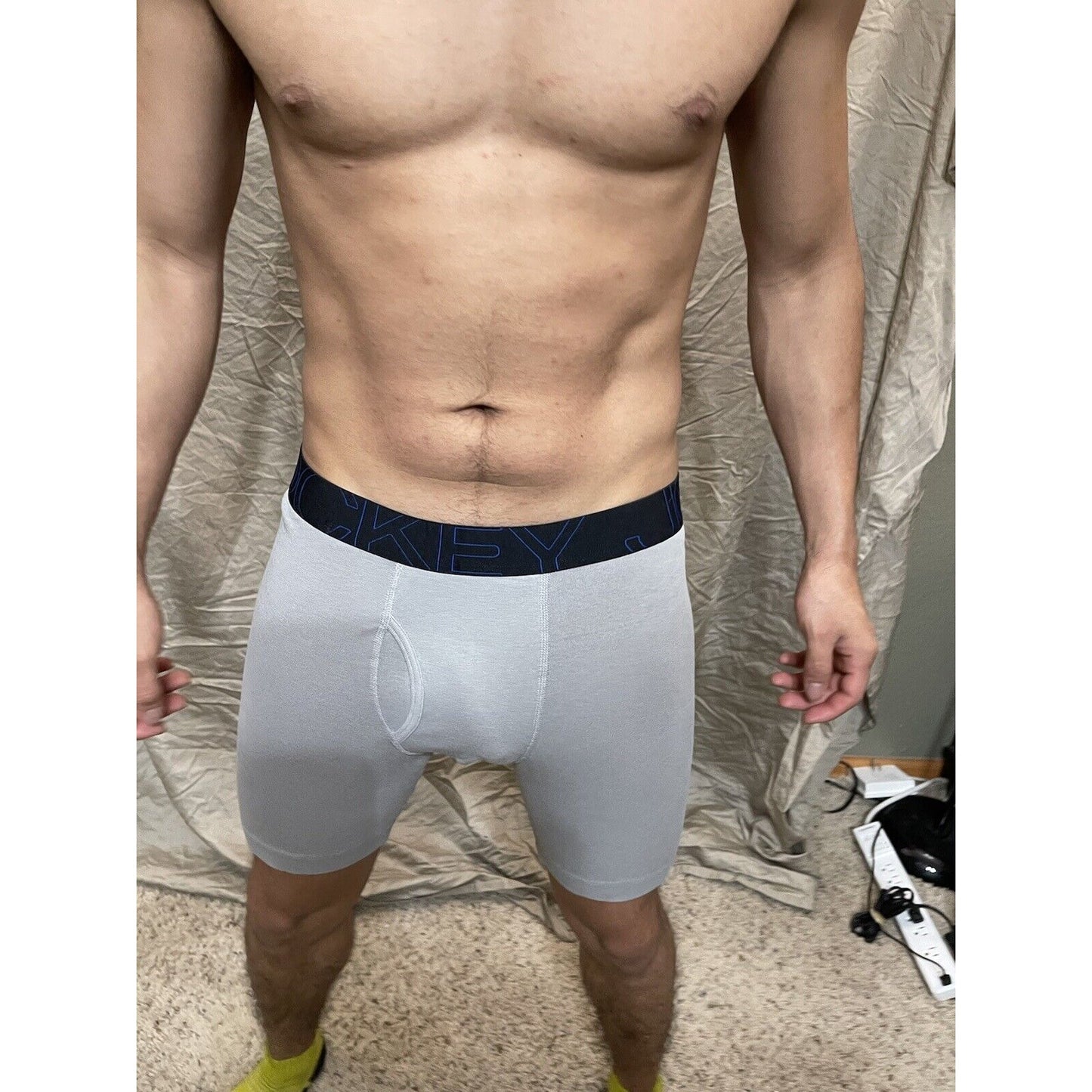 men's gray jockey boxer briefe medium Active blend