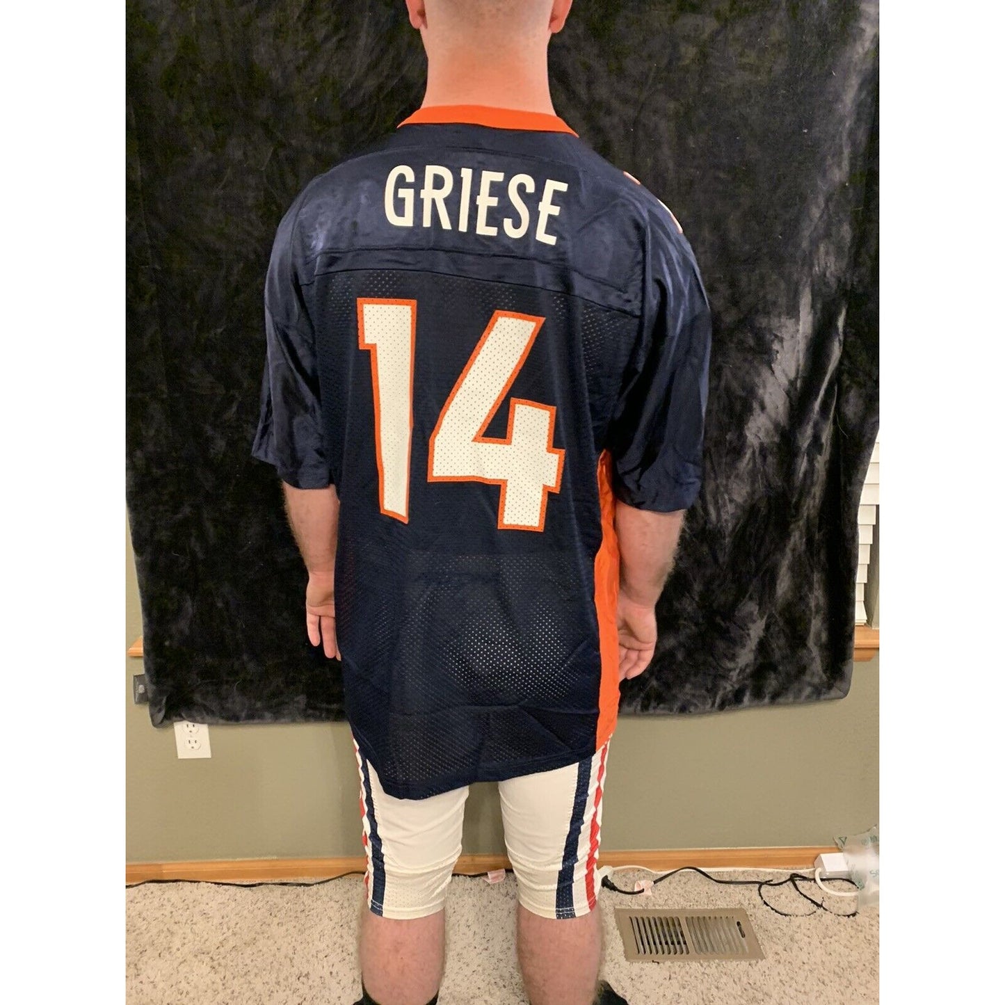Brian Griese #14 Denver Broncos Authentic Vintage Champion Mens Jersey Size L-44