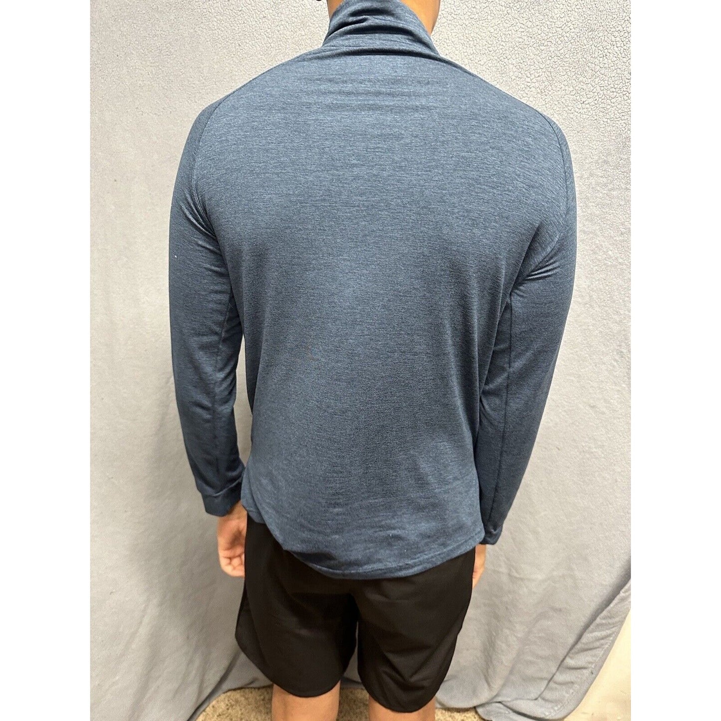 Men’s Blue Medium Weekend Sport Marine Layer 1/4 Zip Pullover Sweater