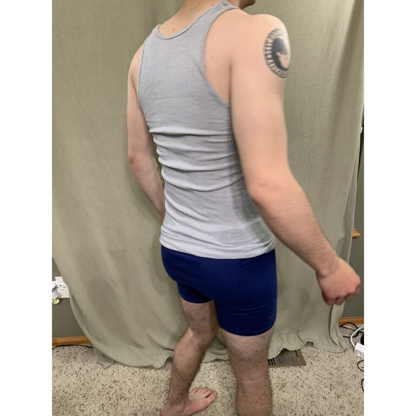 Hanes ( Size M ) Tank Top Comfort Soft ( Light Gray )
