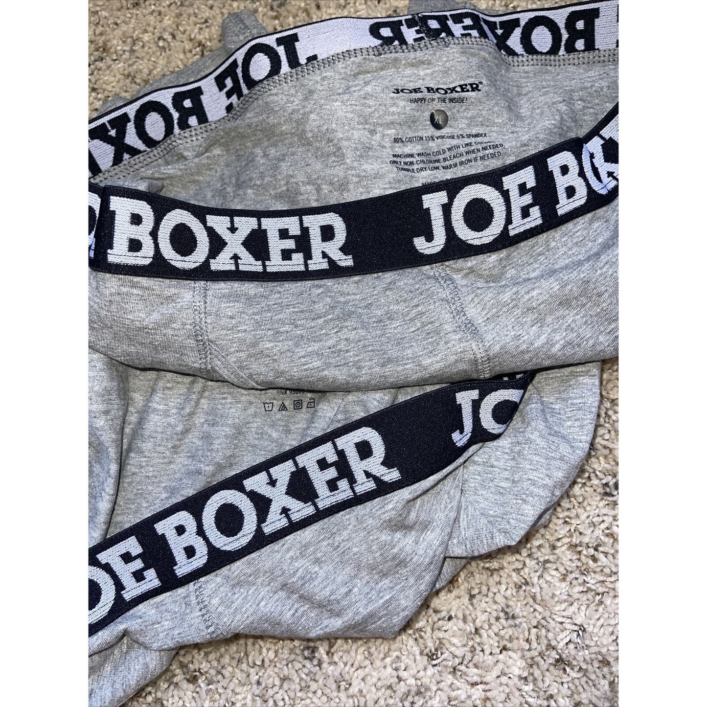 men's gray joe boxer compression boxer shorts XL