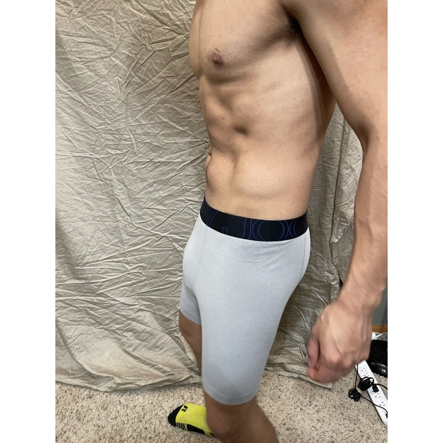 men's gray jockey boxer briefe medium Active blend