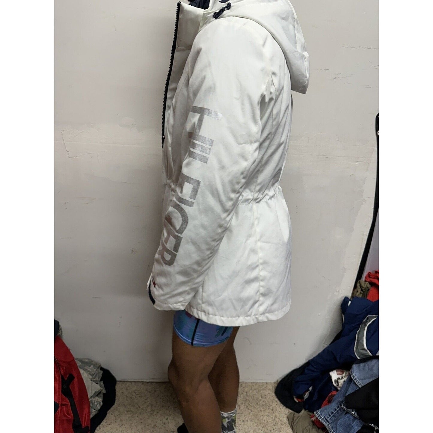Tommy Hilfiger 3-in-1 All Weather Systems Anorak Jacket L White Navy Women Large