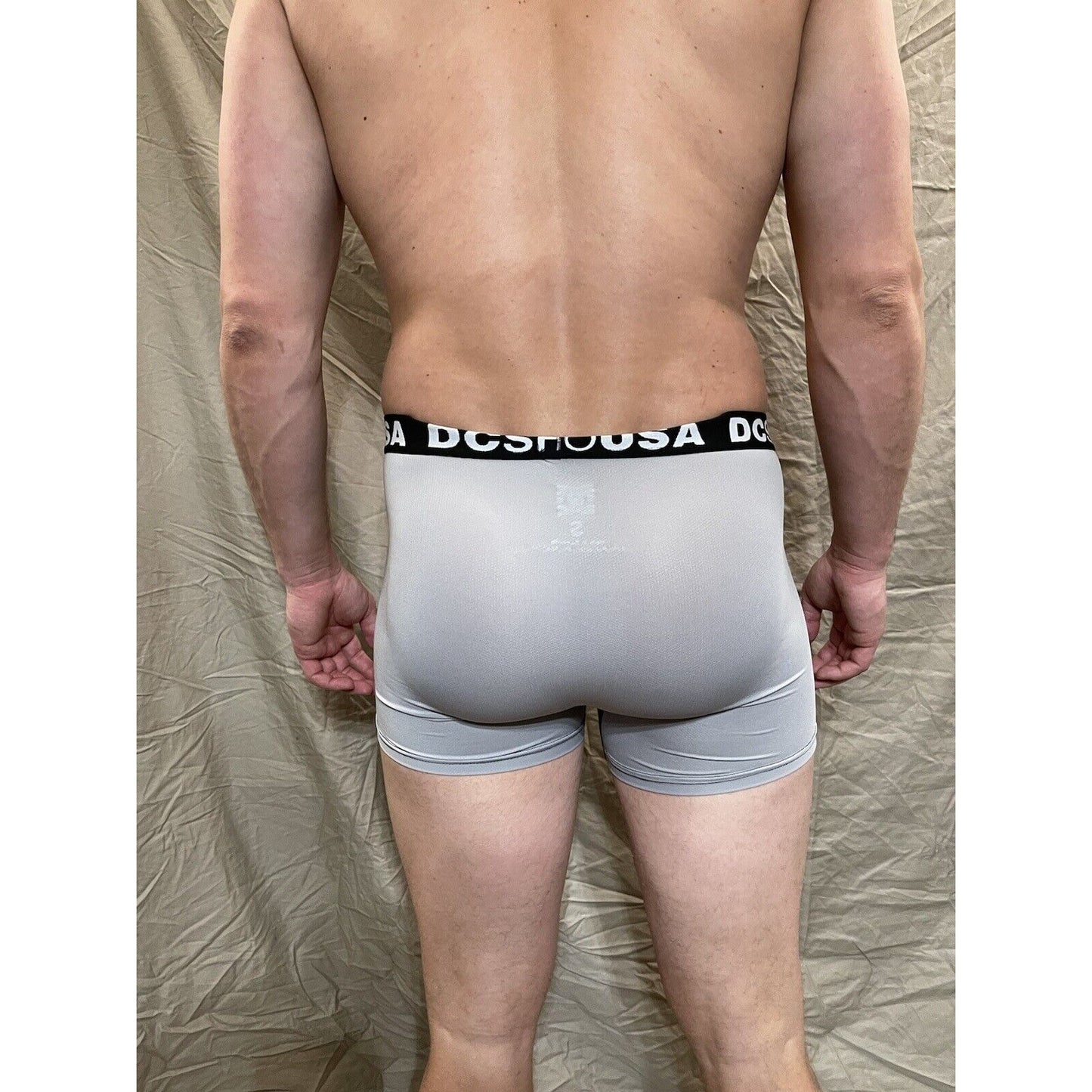 men's gray dc shoe company boxer briefs small