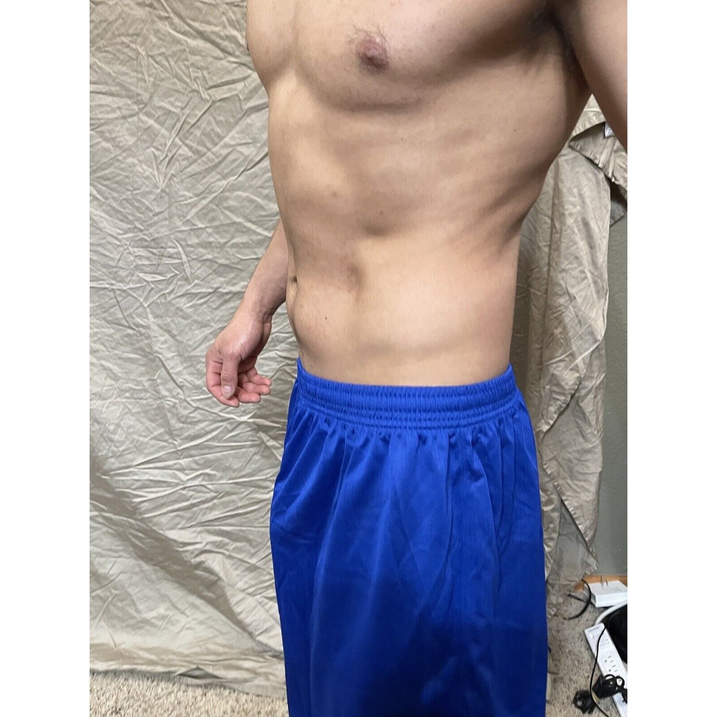 Boy's youth XL scarlet Royal Blue Under armour lacrosse style shorts