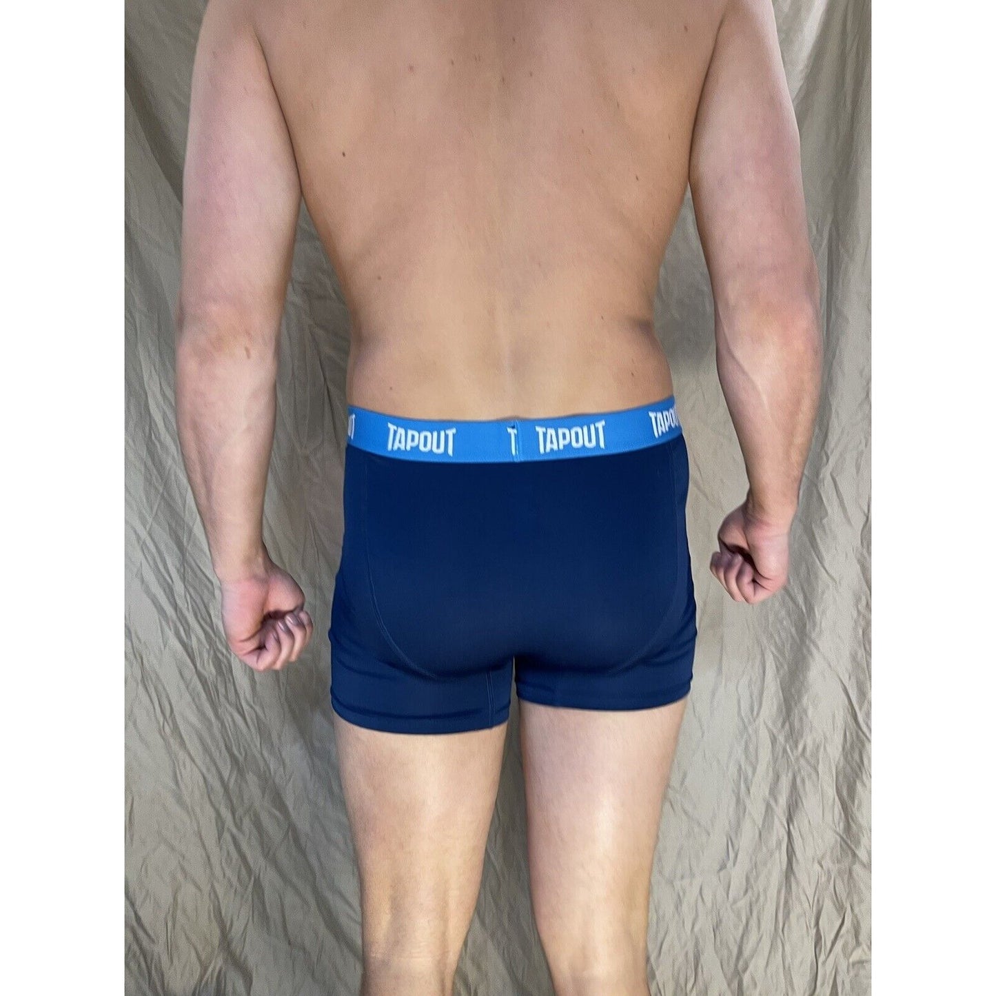 men's tapout dark blue compression shorts with spandex Small