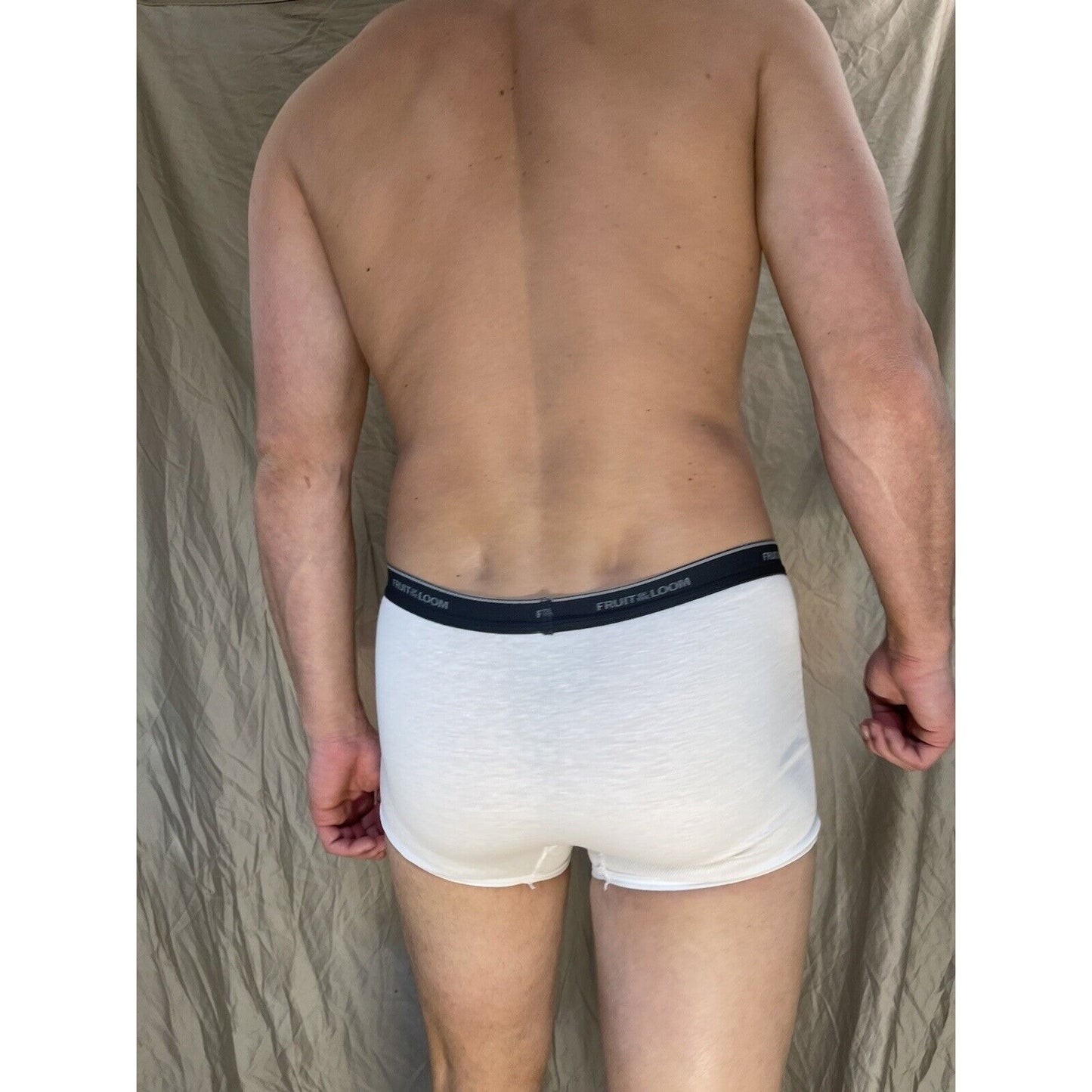 boy's large fruit of the loom boxer brief White