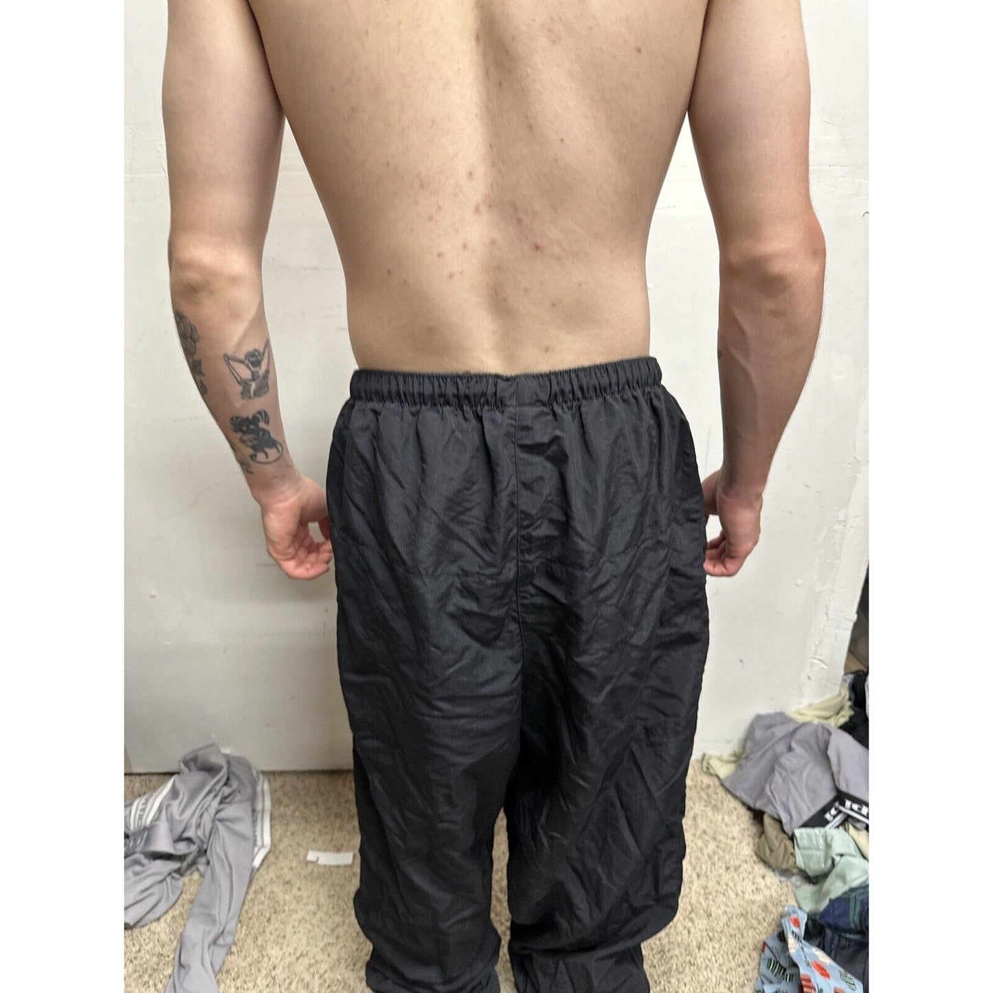Men’s Army Pants - No Logo - XL Long Black Pt Uniform Bottoms PFU