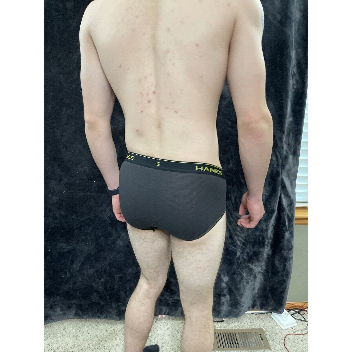 Men’s Comfort Cool Black Hanes Small Briefs