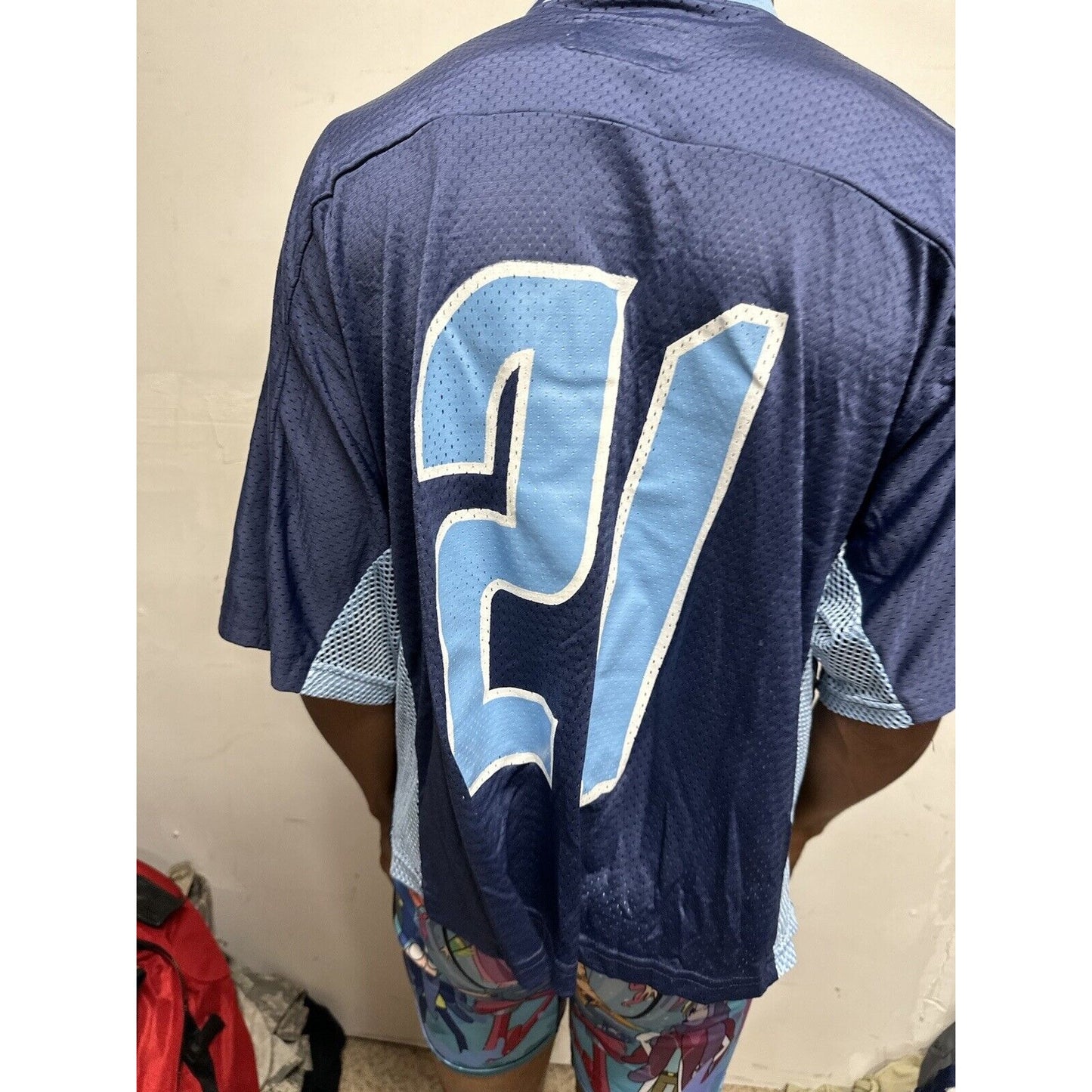 Men’s Otay Ranch Football Warrior XL Blue Football Jersey