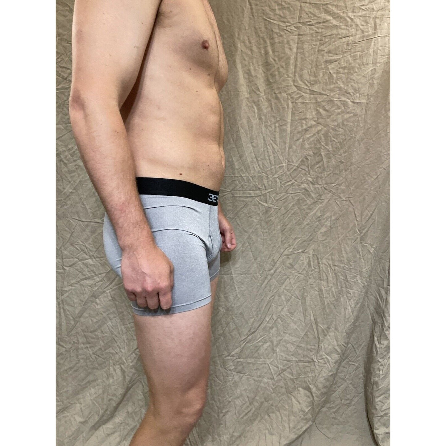 men's icy grey 32 degrees cool compression boxer brief Large