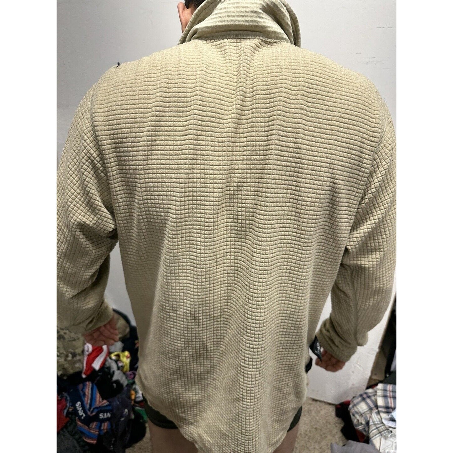 Men’s Tan Half Zip Polartec Official Gen III Army Issue Long Sleeve Pullover