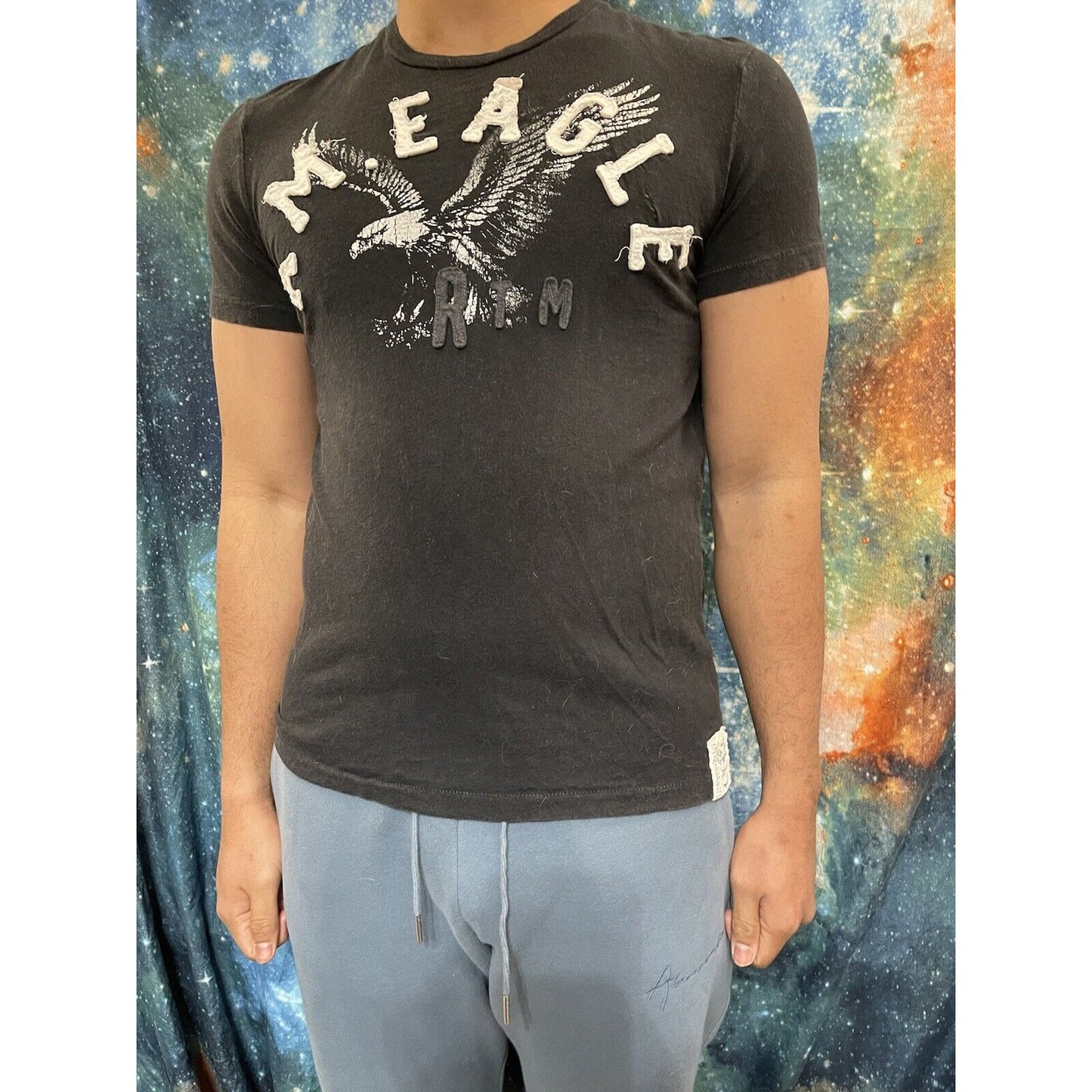 Men’s black American Eagle Mediuk Vintage fit black short sleeve t-shirt