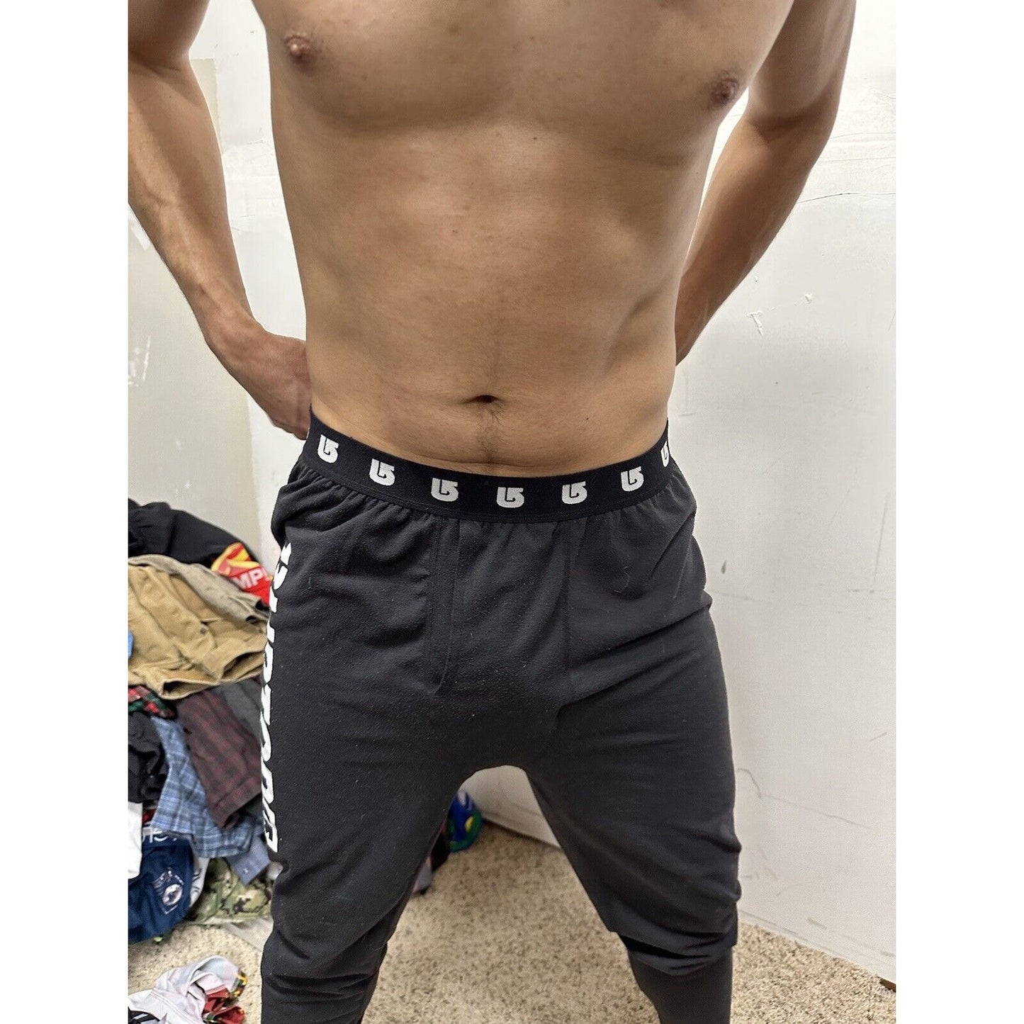 Men’s Black Burton Dry ride Small Thermal Sweatpants
