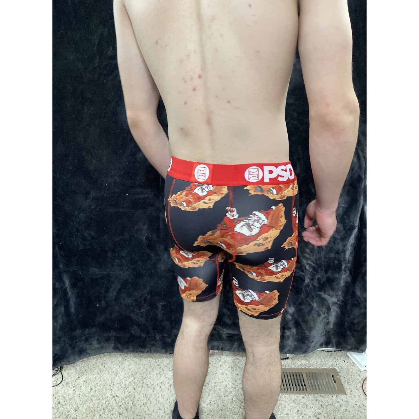 PSD Underwear Rick and Morty Santa Men's Boxer Briefs Large Red