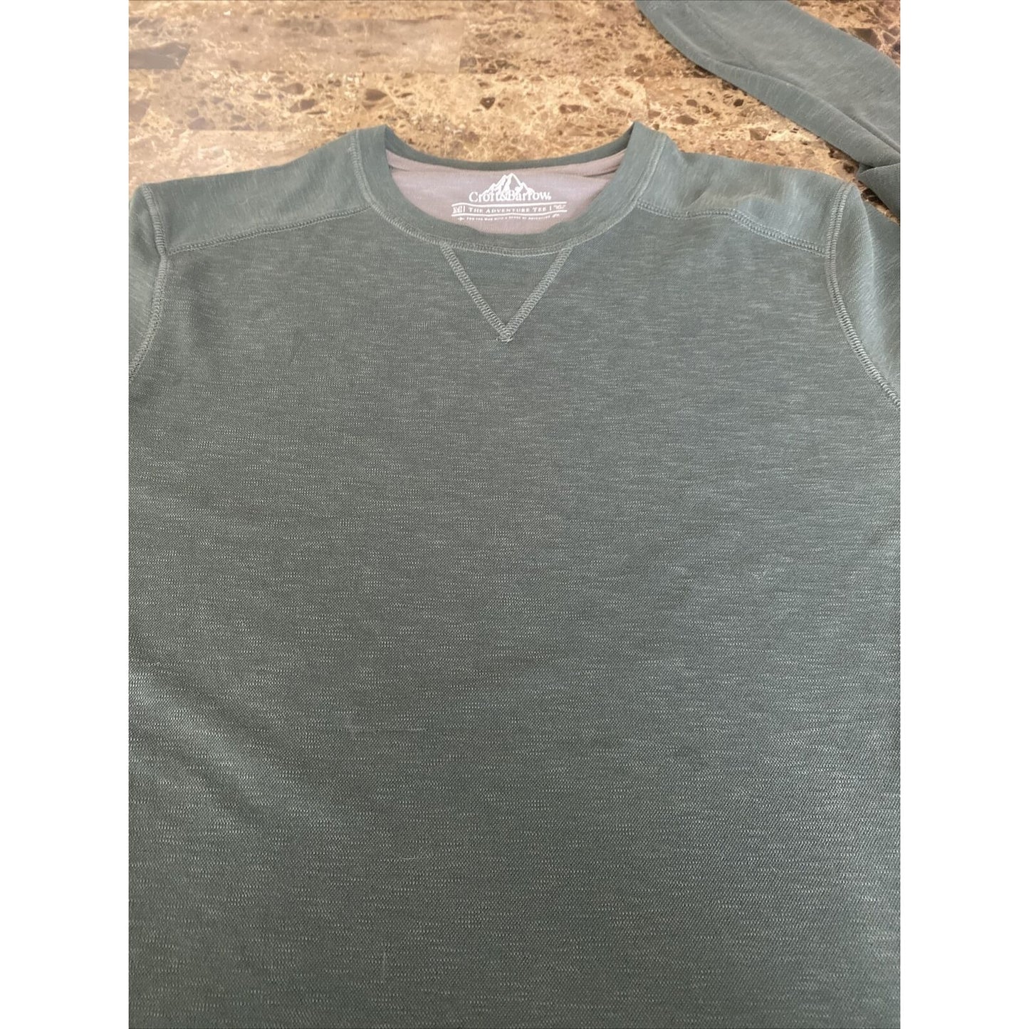 Croft & Barrow Men’s Medium Green Modal-polyester Long Sleeves Pullover Sweater