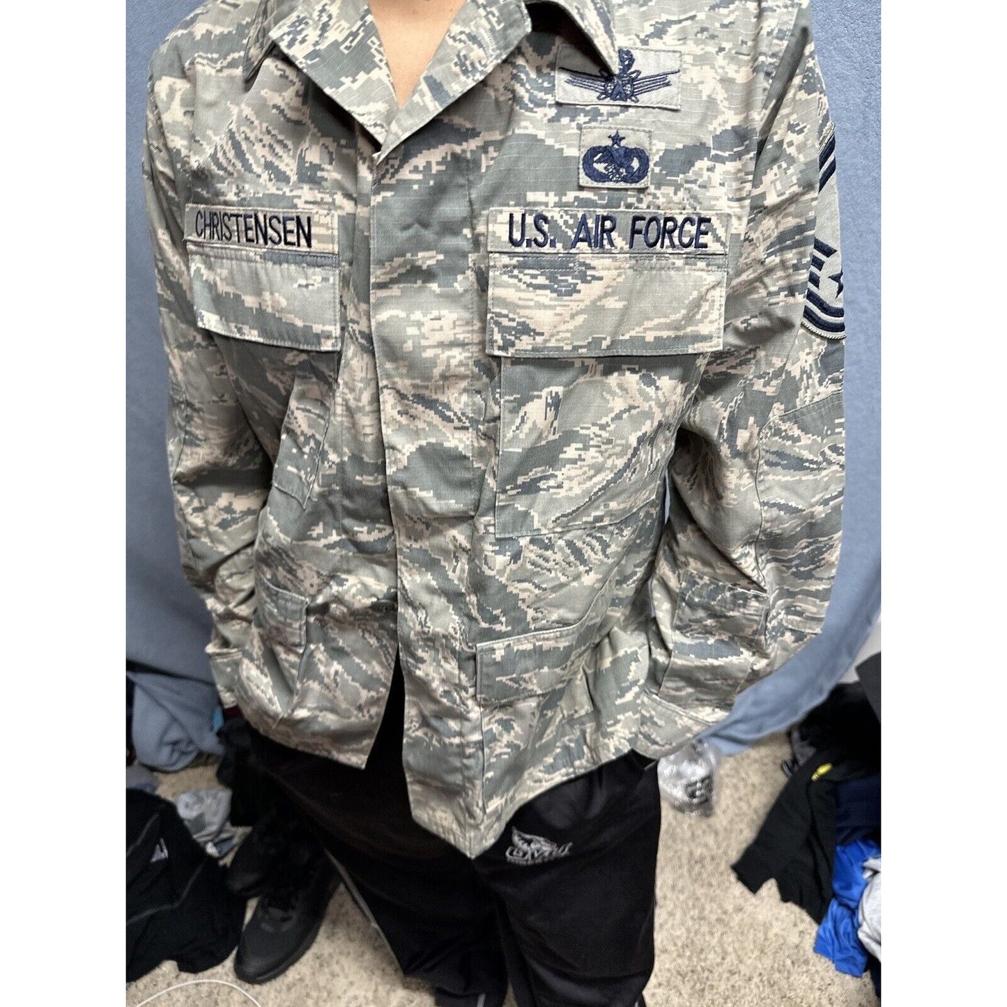 Men’s Abu Airman Battle Uniform Civil Air Patrol 40R Coat Blouse USAF Uniform