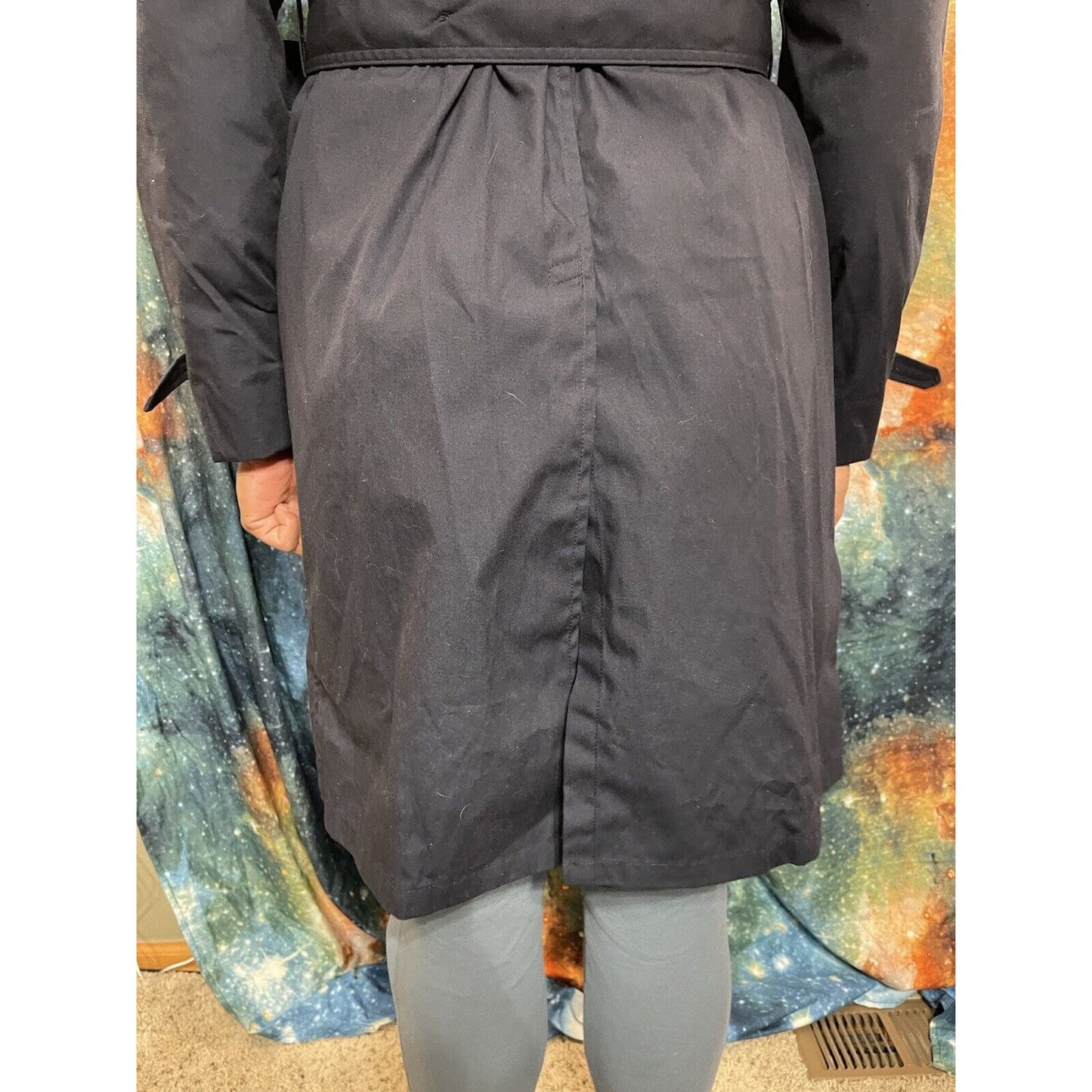 Air Force Dress Blues Trenchcoat with liner 40R Dark Blue