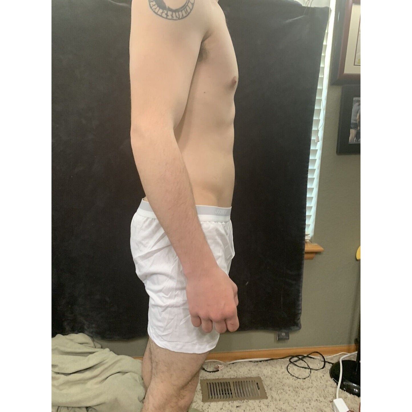 Men’s Jockey White Ultimate Breathe Boxer Brief XL