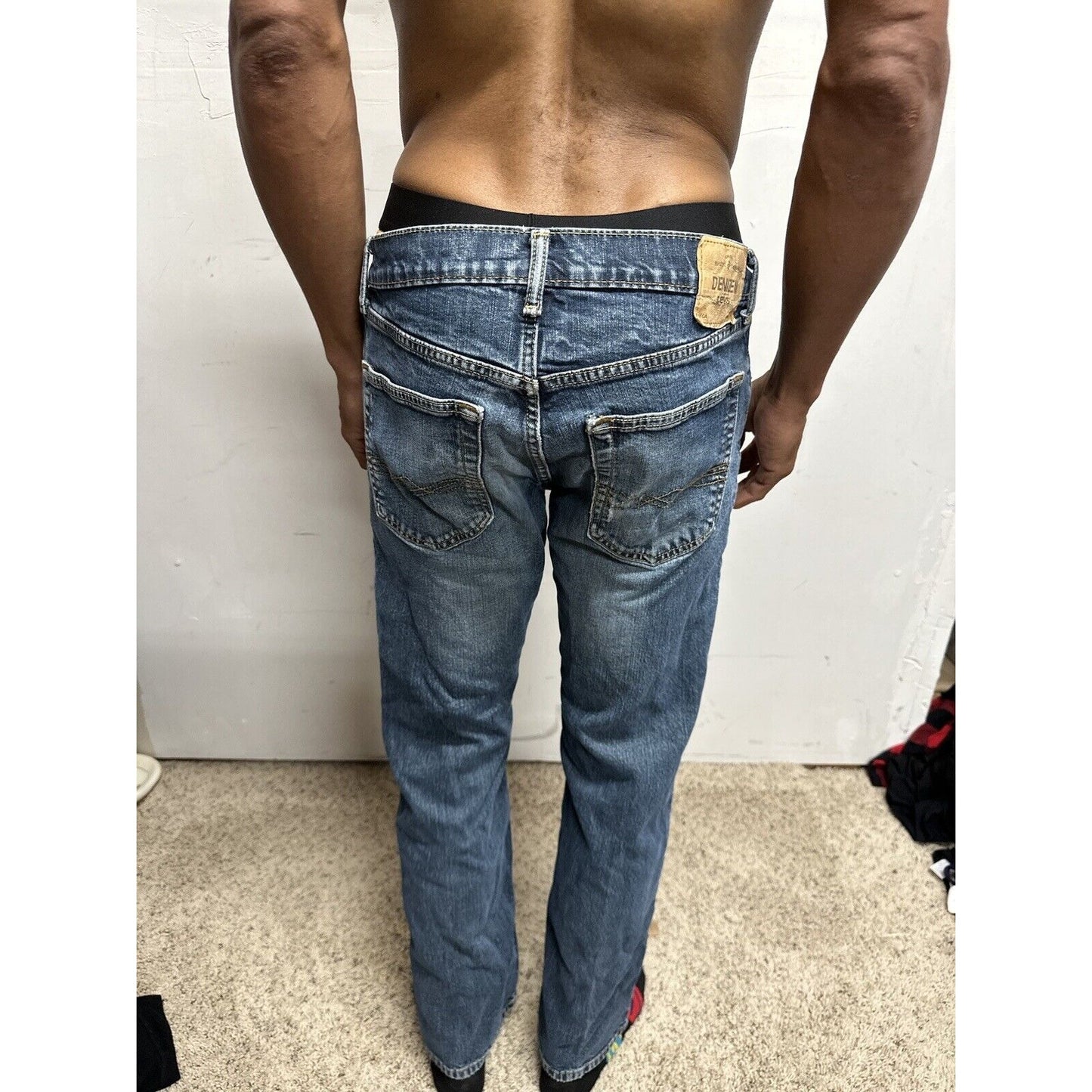 Men’s Denizen Levi’s 285 Relaxed Fit 32 X 32 Blue Jeans