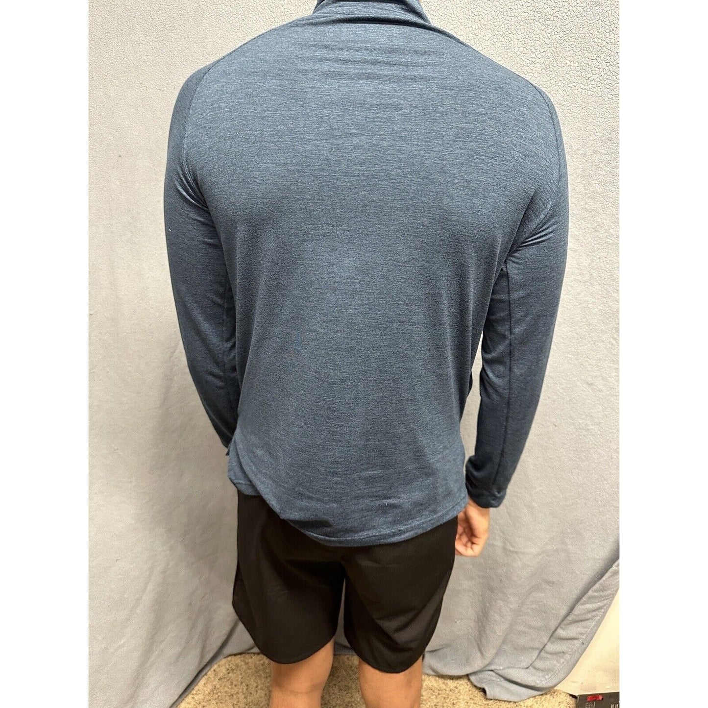 Men’s Blue Medium Weekend Sport Marine Layer 1/4 Zip Pullover Sweater